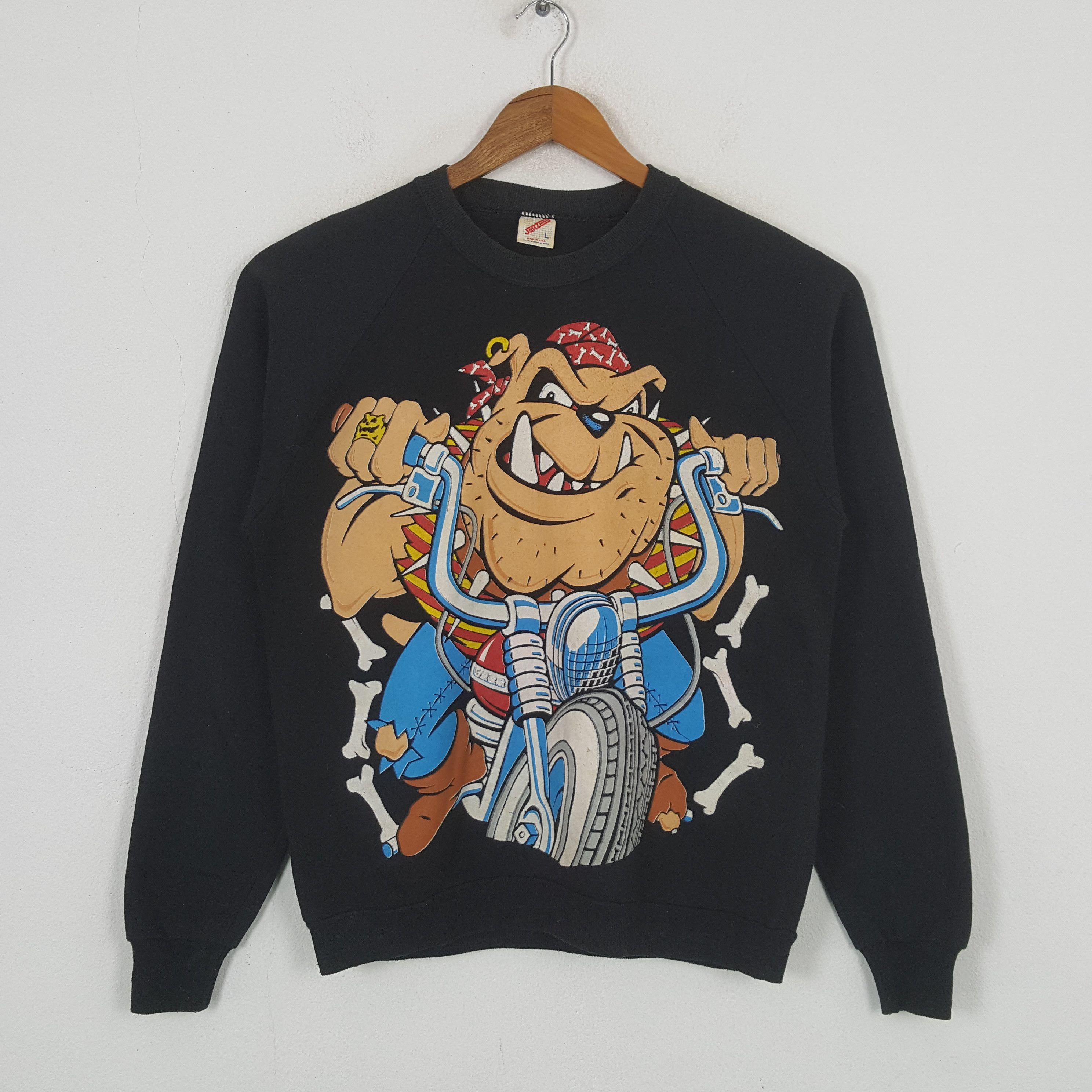 Jerzees × Vintage Vintage Bulldog American Copper Sweatshirt c283n4 Size US M / EU 48-50 / 2 - 1 Thumbnail