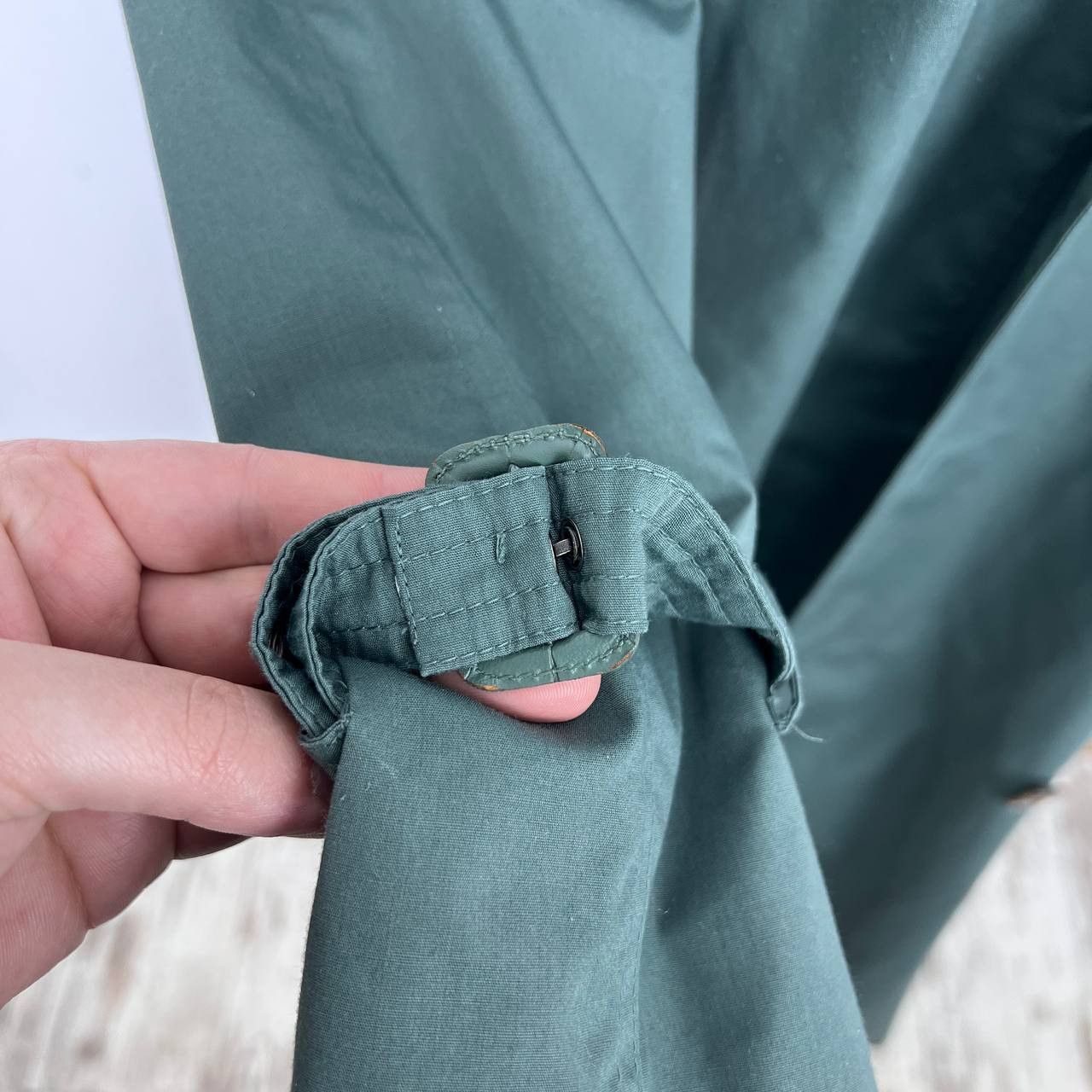 Yves Saint Laurent Vintage Yves Saint Laurent Green Doubl Breasted Trench Size US M / EU 48-50 / 2 - 13 Thumbnail