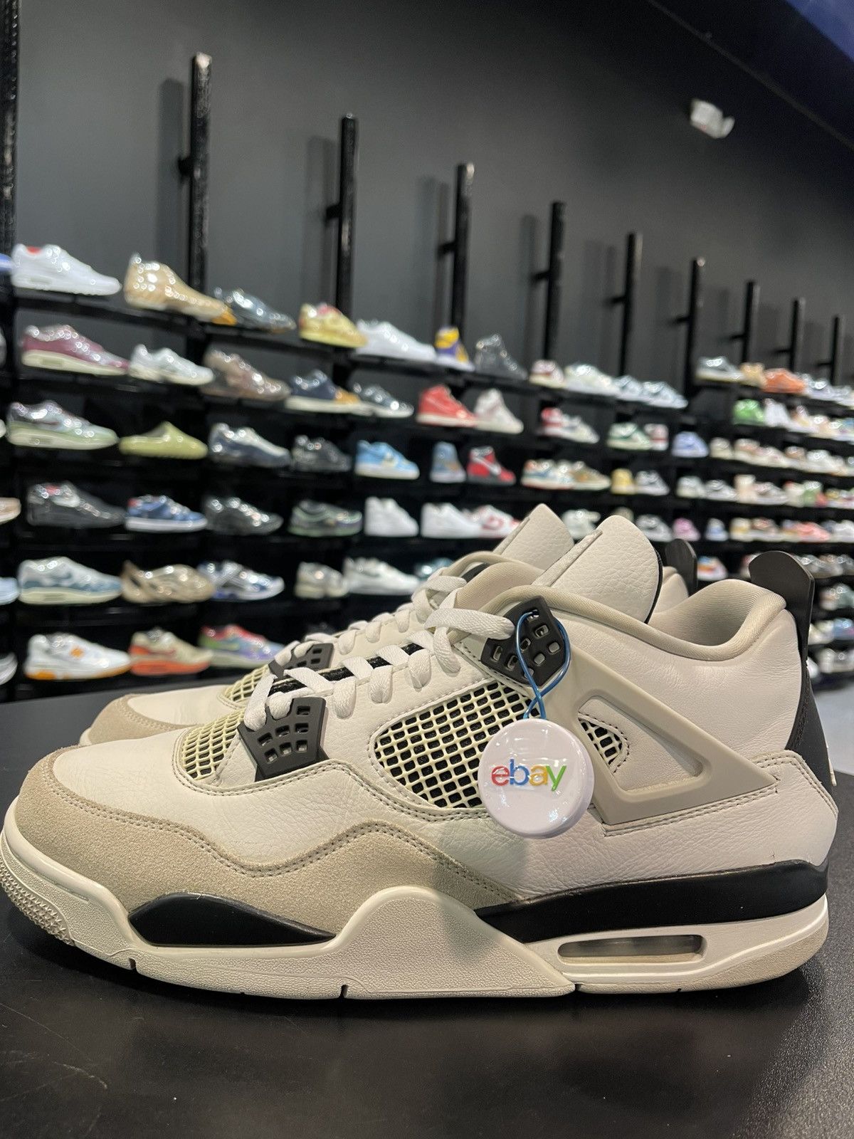 Size 13 - Air Jordan 4 Retro Military Black DH6927-111