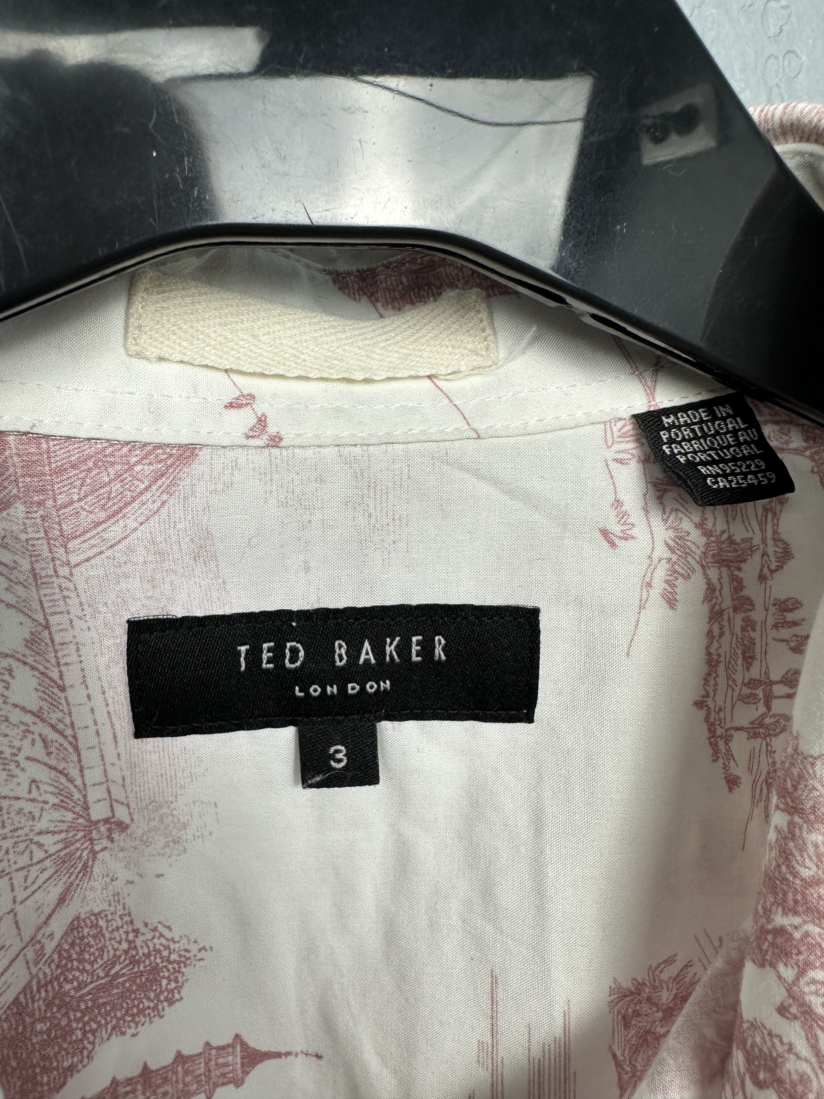 Ted Baker Ted Baker Mens Hawaiian Shirt Size US M / EU 48-50 / 2 - 3 Thumbnail
