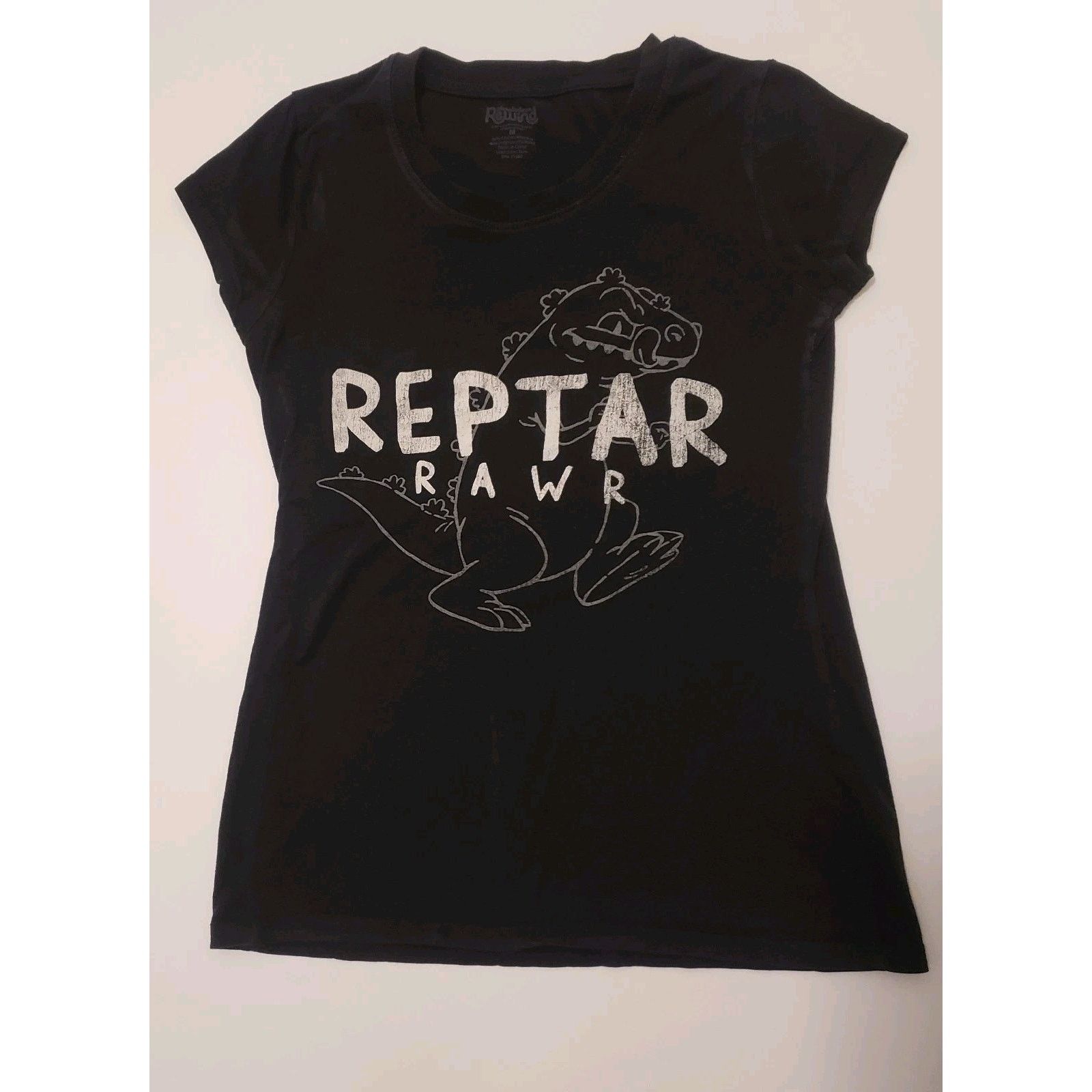 Nickelodeon Vintage Nickelodeon Rugrats Reptar Black Tshirt Medium#A33PJ Size US M / EU 48-50 / 2 - 1 Thumbnail