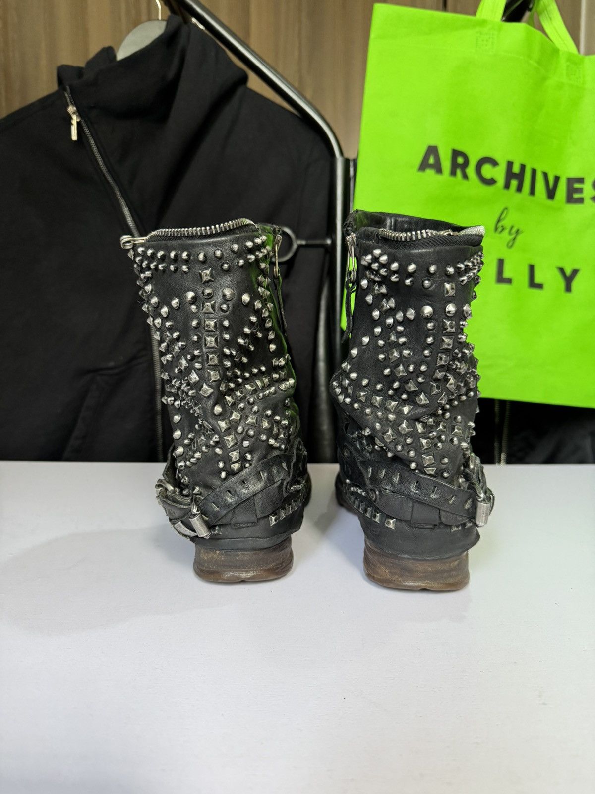 A.S.98 🔥 A.S 98 Studded made like guidi ,Kmri Size US 6.5 / EU 39-40 - 10 Thumbnail