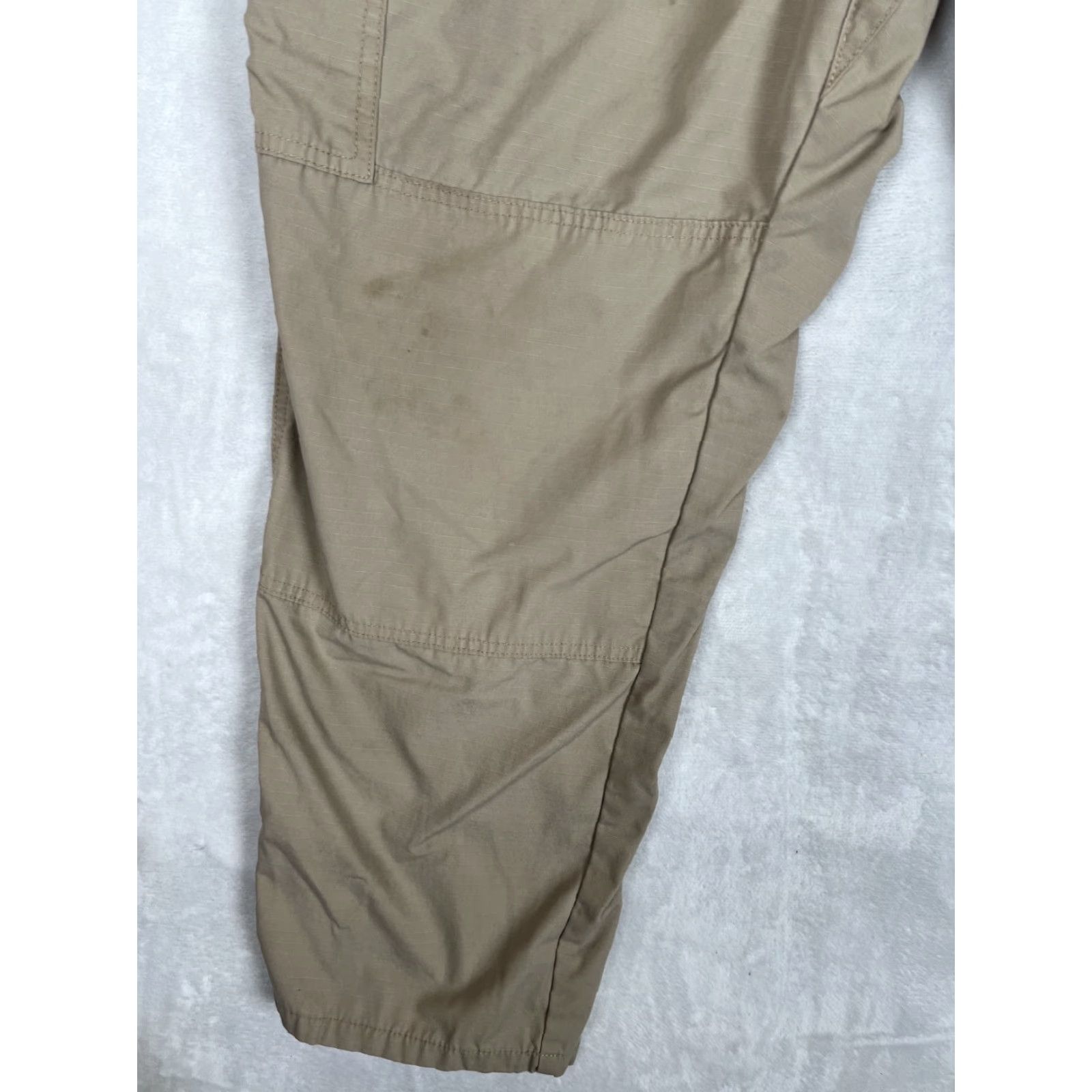 Vintage 5.11 Tactical Cargo Pants 44x32 Tan Beige Ripstop Utility Military Workwear Size US 44 / EU 60 - 2 Thumbnail