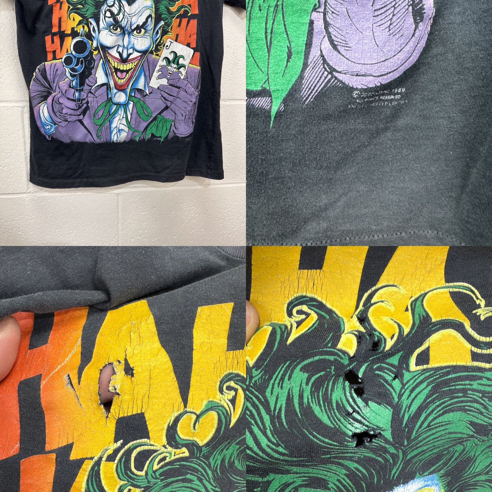 DC Comics VINTAGE 1989 DC Comics Batman Joker T-Shirt Men Small Graphic Print 80s Comic Cosplay Size US S / EU 44-46 / 1 - 8 Thumbnail