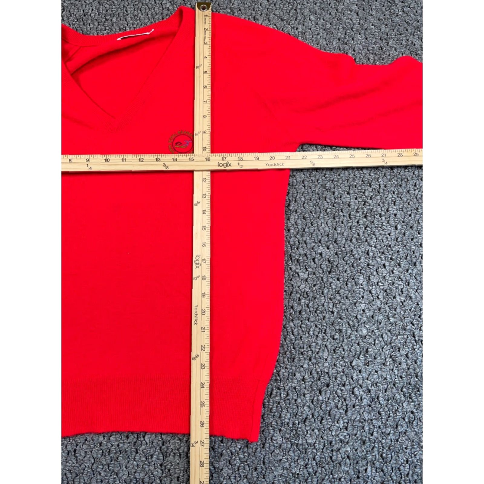 Vintage VINTAGE 70s Royal Kaanapali Wool V-Neck Sweater Adult Medium Red Embroidered Retro Mens Size US M / EU 48-50 / 2 - 5 Thumbnail