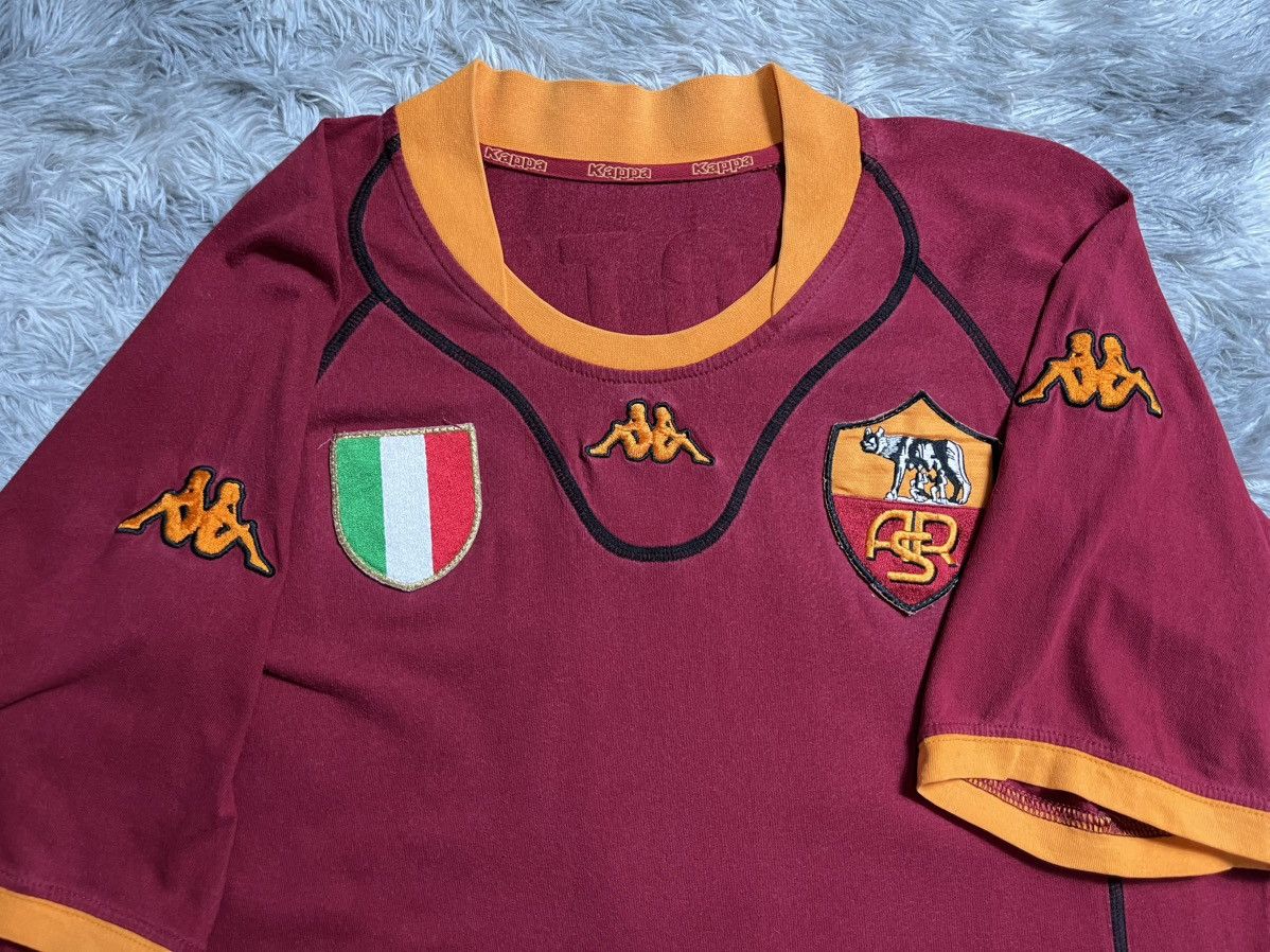 Kappa Vintage 2001/2002 As roma totti home shirt Size US L / EU 52-54 / 3 - 4 Thumbnail