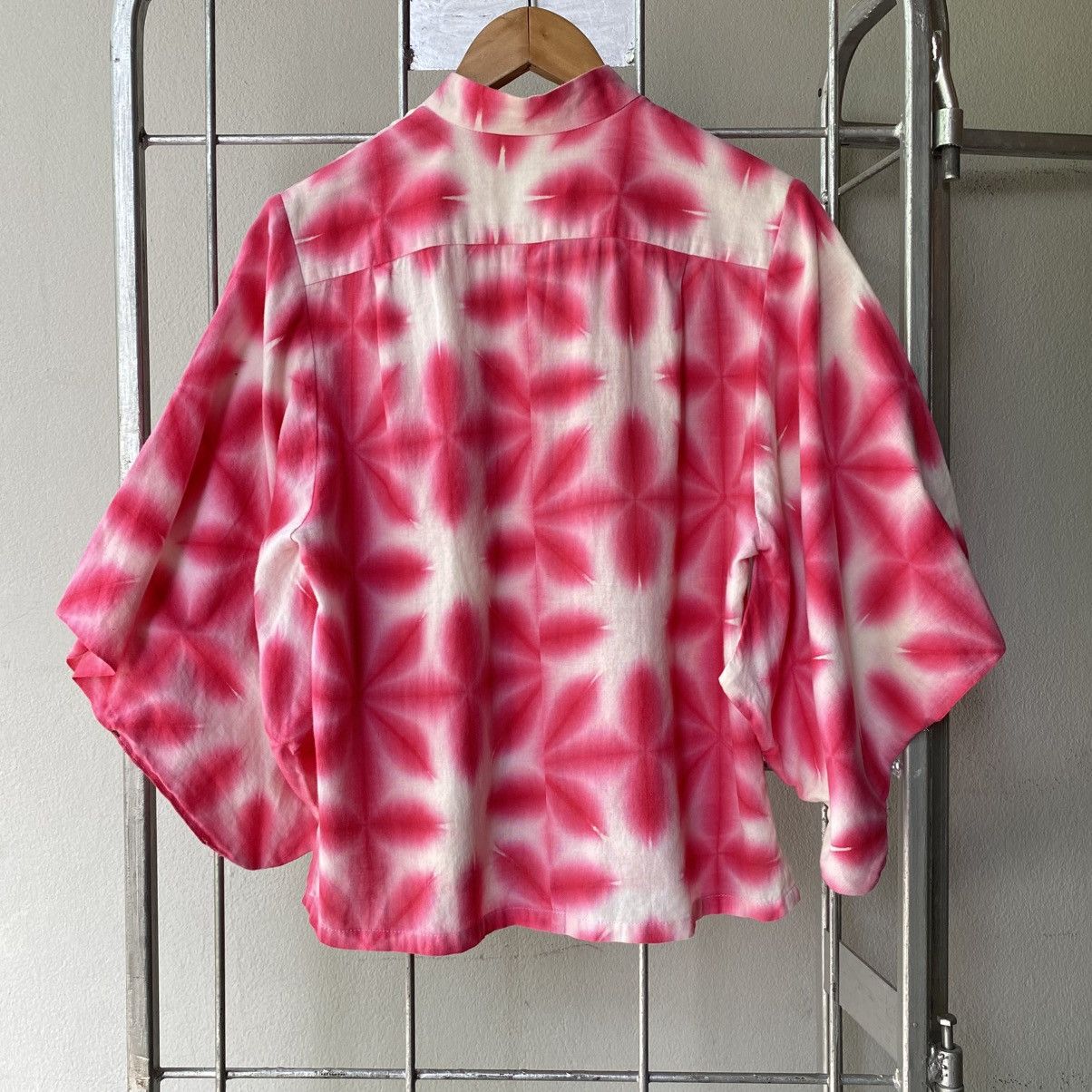SOU SOU SOU SOU Pink Shibori Kimono Sleeve Blouse Size S / US 4 / IT 40 - 3 Thumbnail