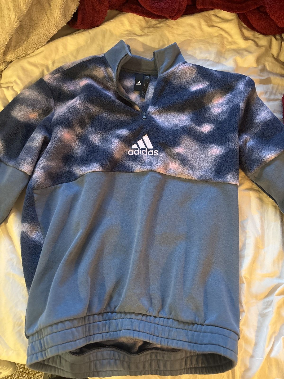 Adidas 1/4 zip acid fleece Size US L / EU 52-54 / 3 - 2 Thumbnail
