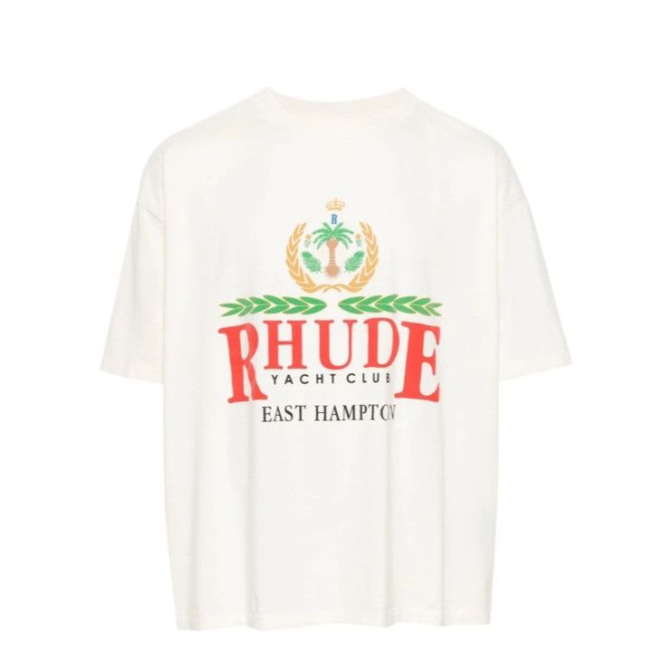 Rhude Rhude East Hampton Crest T-Shirt White Men’s XS Size US XS / EU 42 / 0 - 1 Thumbnail