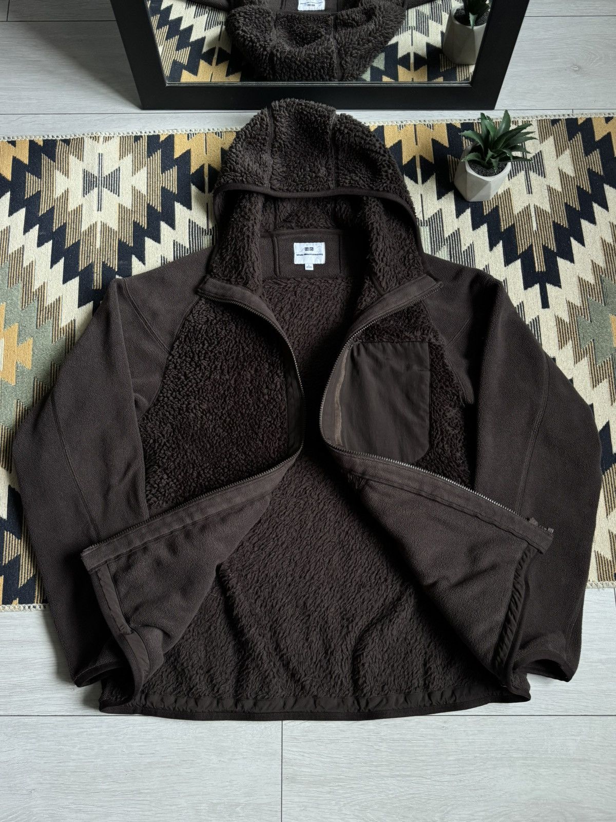 Uniqlo × White Mountaineering Uniqlo X White Mountaineering Zip Fleece Sherpa Size US L / EU 52-54 / 3 - 11 Thumbnail