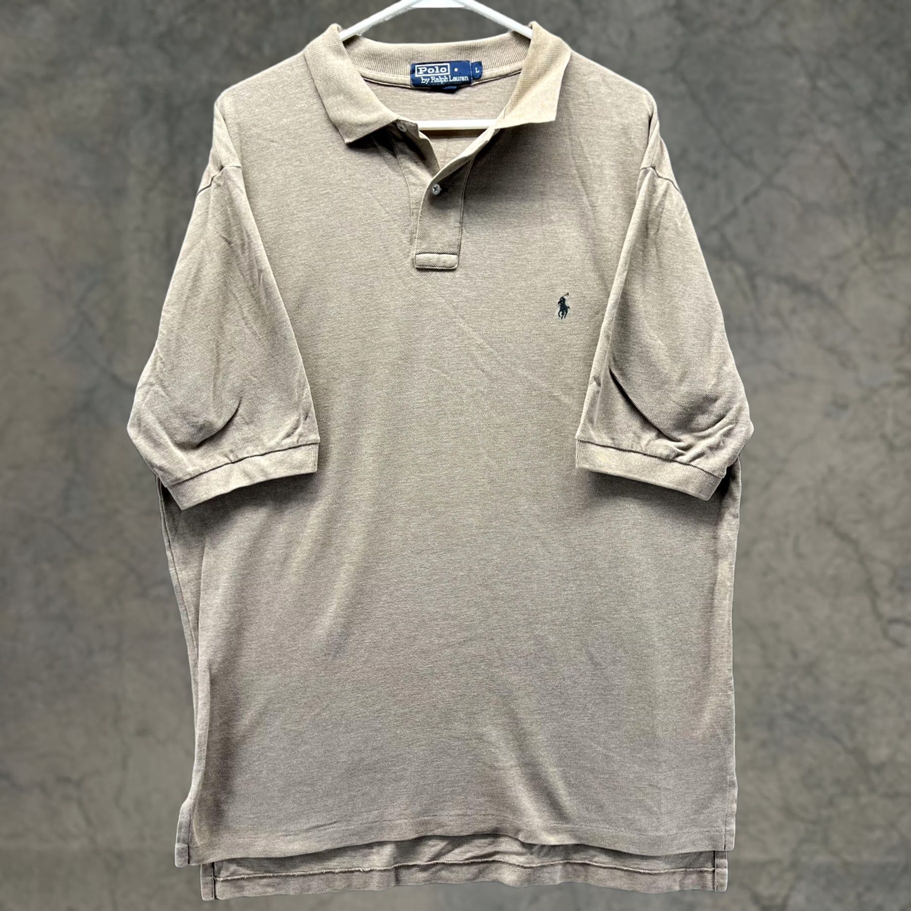 Polo Ralph Lauren Polo Ralph Lauren Polo Shirt Mens L Beige Pique Knit Pony Logo Casual Size US L / EU 52-54 / 3 - 1 Thumbnail