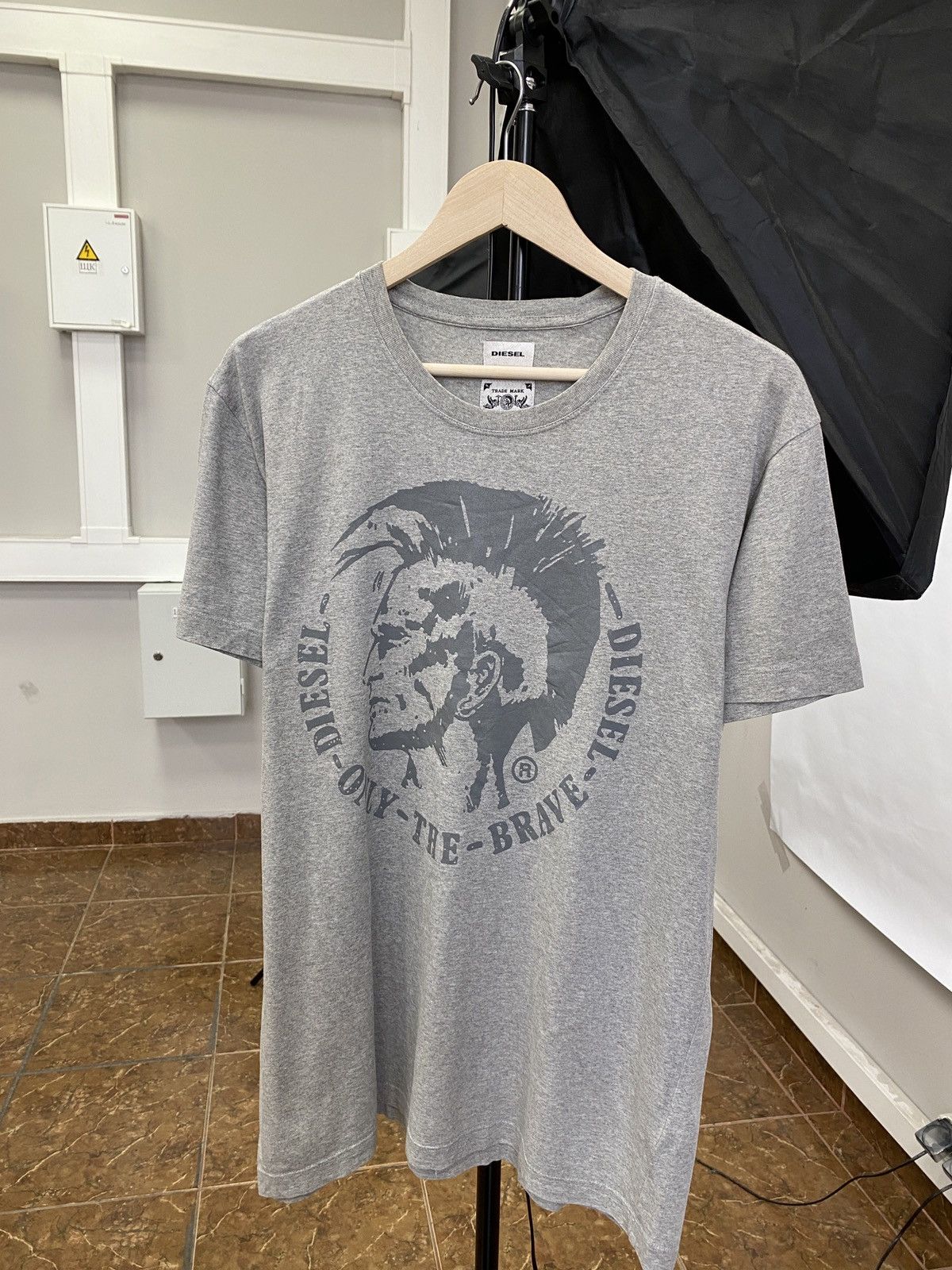Diesel 🇺🇸 Vintage Diesel Punk Rock Man Y2K T-Shirt Rare Retro Hype Size US XL / EU 56 / 4 - 1 Thumbnail