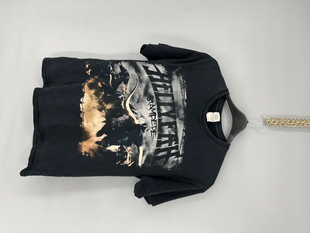 Band Tees Vintage y2k HELLYEAH stamdede tour 2010 Band Rock Tee Size US M / EU 48-50 / 2 - 3 Thumbnail