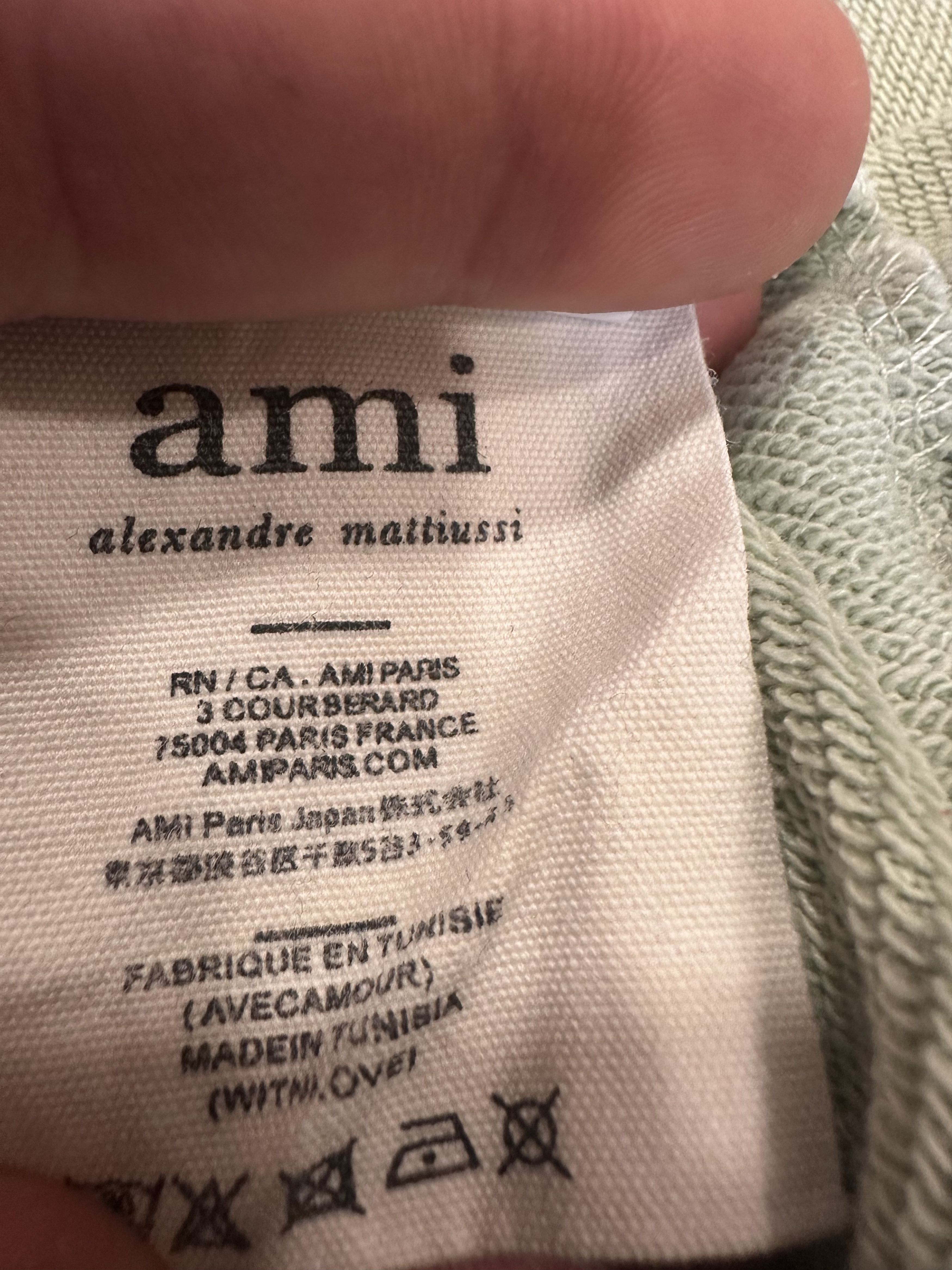 AMI Mens AMI Paris Sweater Aqua Green Size XL Size US XL / EU 56 / 4 - 4 Thumbnail