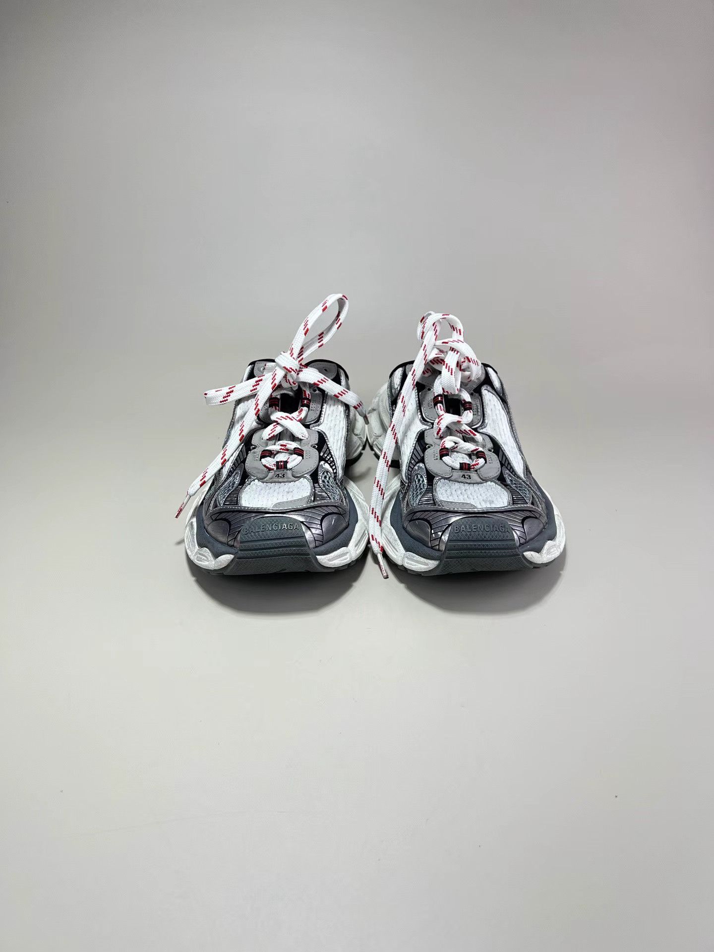 Balenciaga BALENCIAGA 3XL Grey Silver Mule Sneakers Size US 10 / EU 43 - 2 Thumbnail