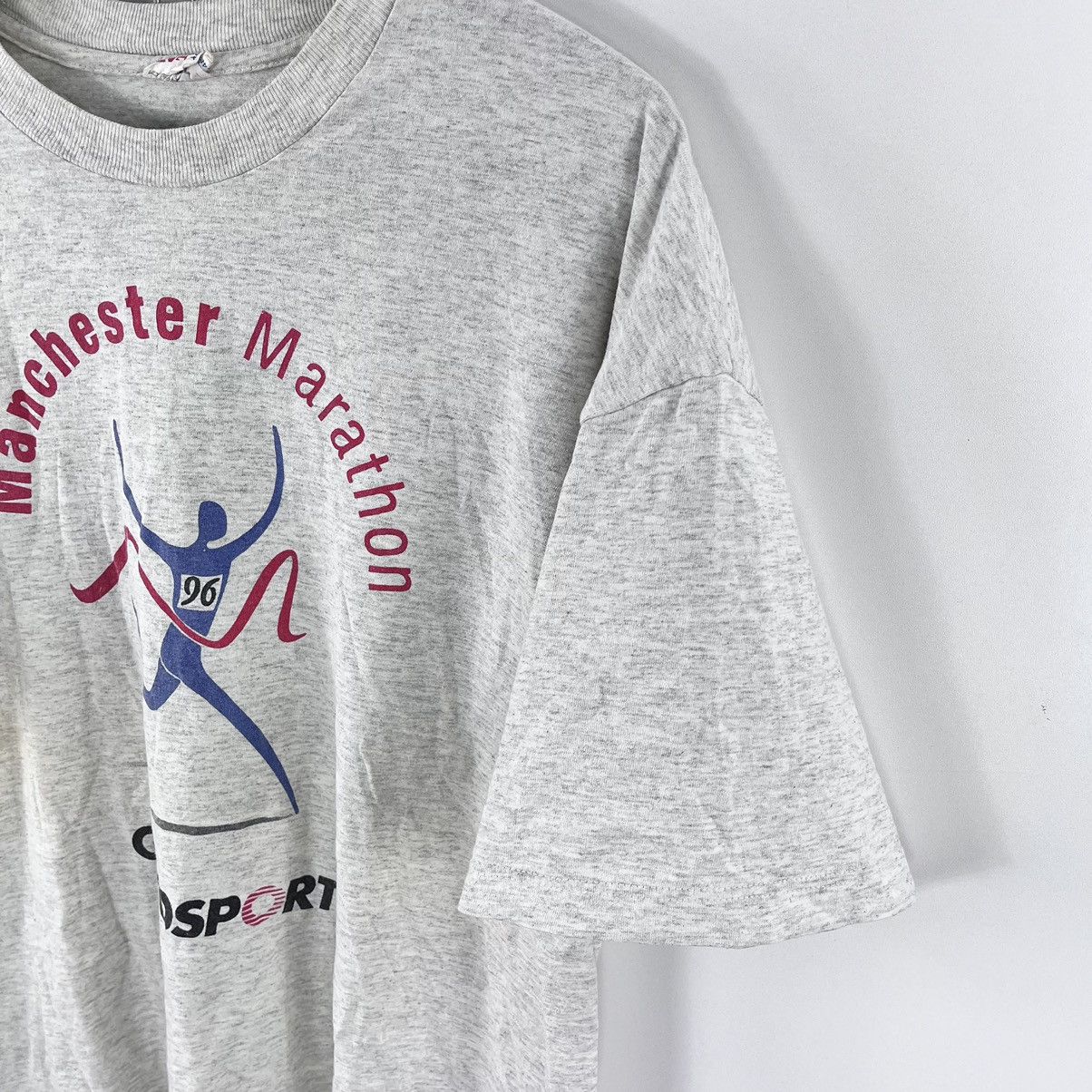 Vintage Vtg Manchester Marathon 1996 Glycosport T-Shirt Rare Sz XL Size US XL / EU 56 / 4 - 4 Thumbnail