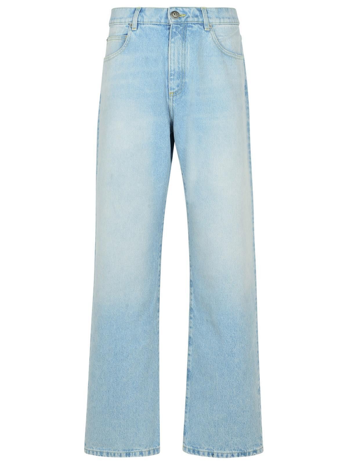 Balmain BALMAIN Light Blue Denim Jeans Size US 31 - 1 Thumbnail