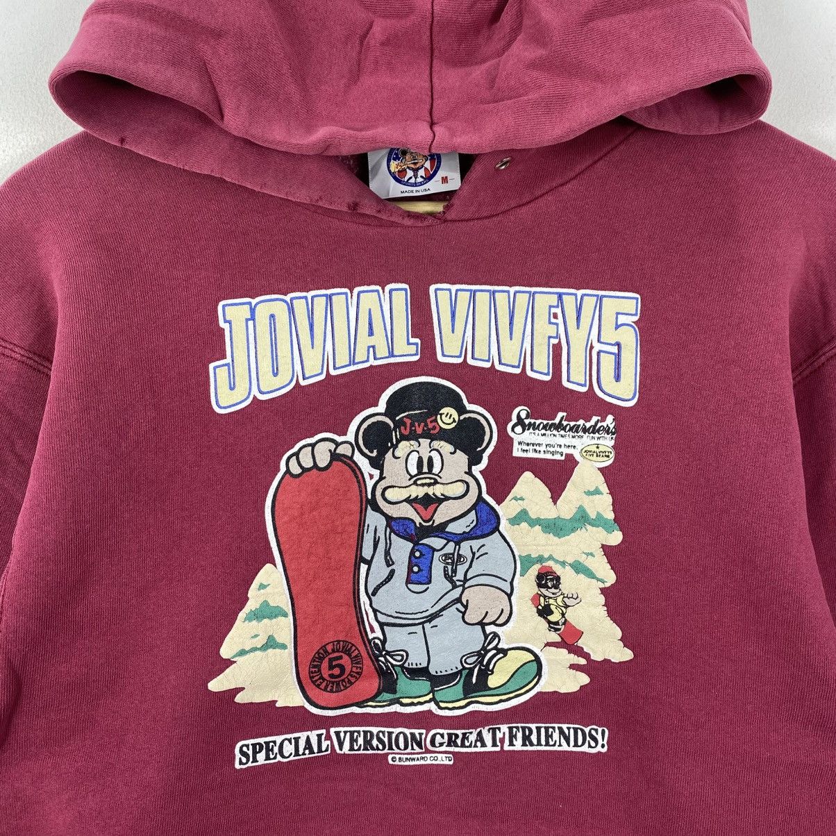Vintage Vintage 90s Jovial Vivfy 5 Snowboard Bear Hoodie USA Made M Size US M / EU 48-50 / 2 - 4 Thumbnail