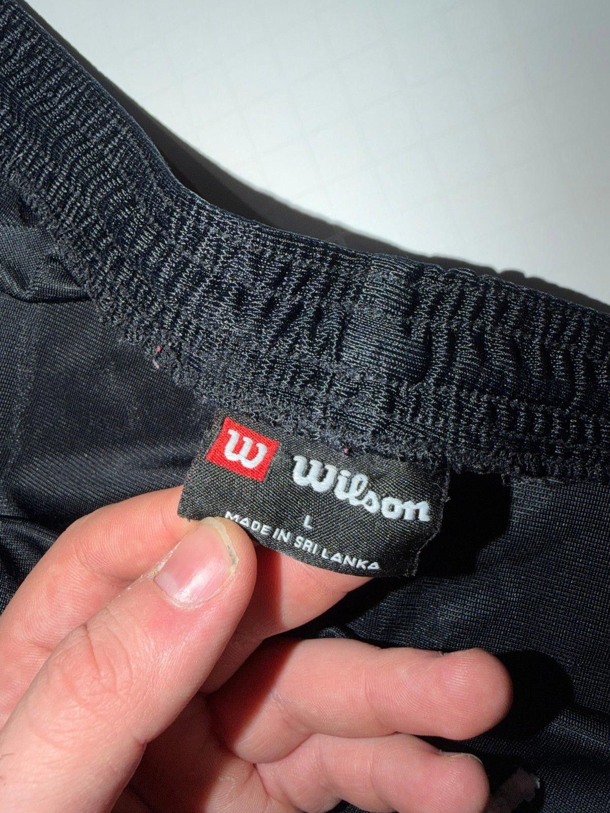 Wilson Wilson Black Silky Shiny Dazzle Shorts Mens LG Y2K 90s Rare Size US 34 / EU 50 - 2 Thumbnail