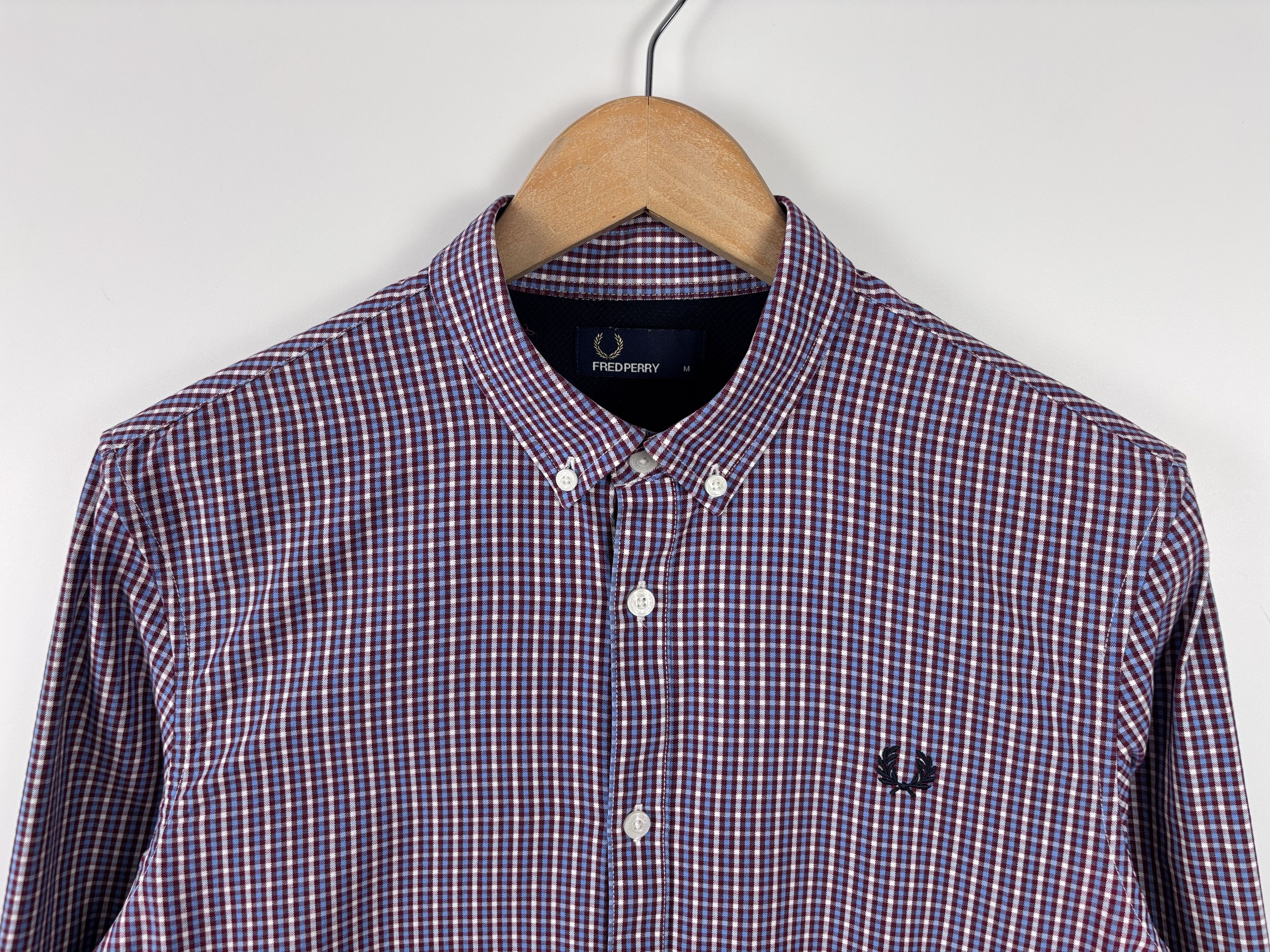 Fred Perry Fred Perry Gingham Check Long Sleeve Button Down Shirt M Size US M / EU 48-50 / 2 - 2 Thumbnail