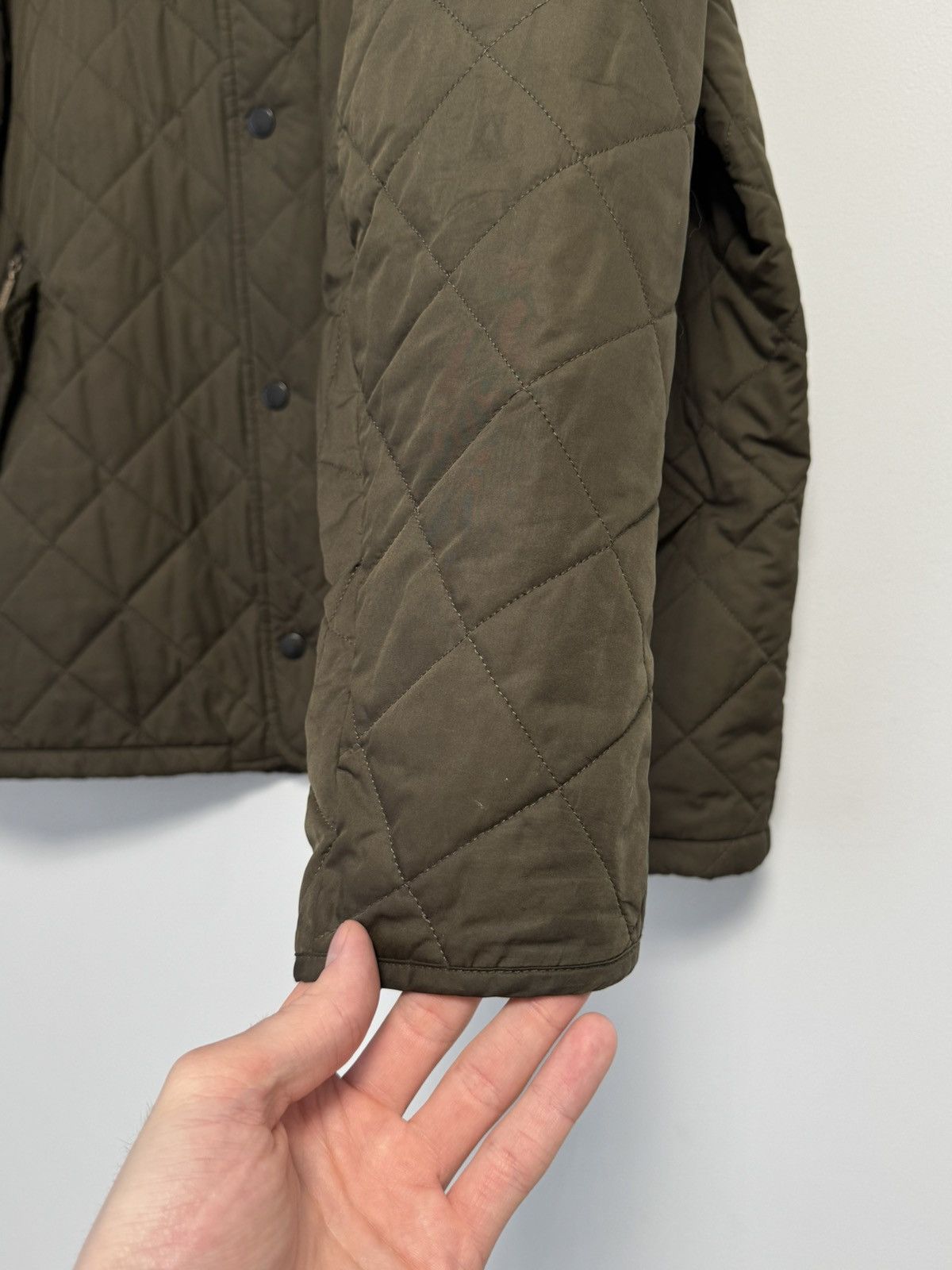 Barbour men's Barbour Chelsea Sportquilt Quilted Olive Field Jacket Size US XL / EU 56 / 4 - 9 Thumbnail