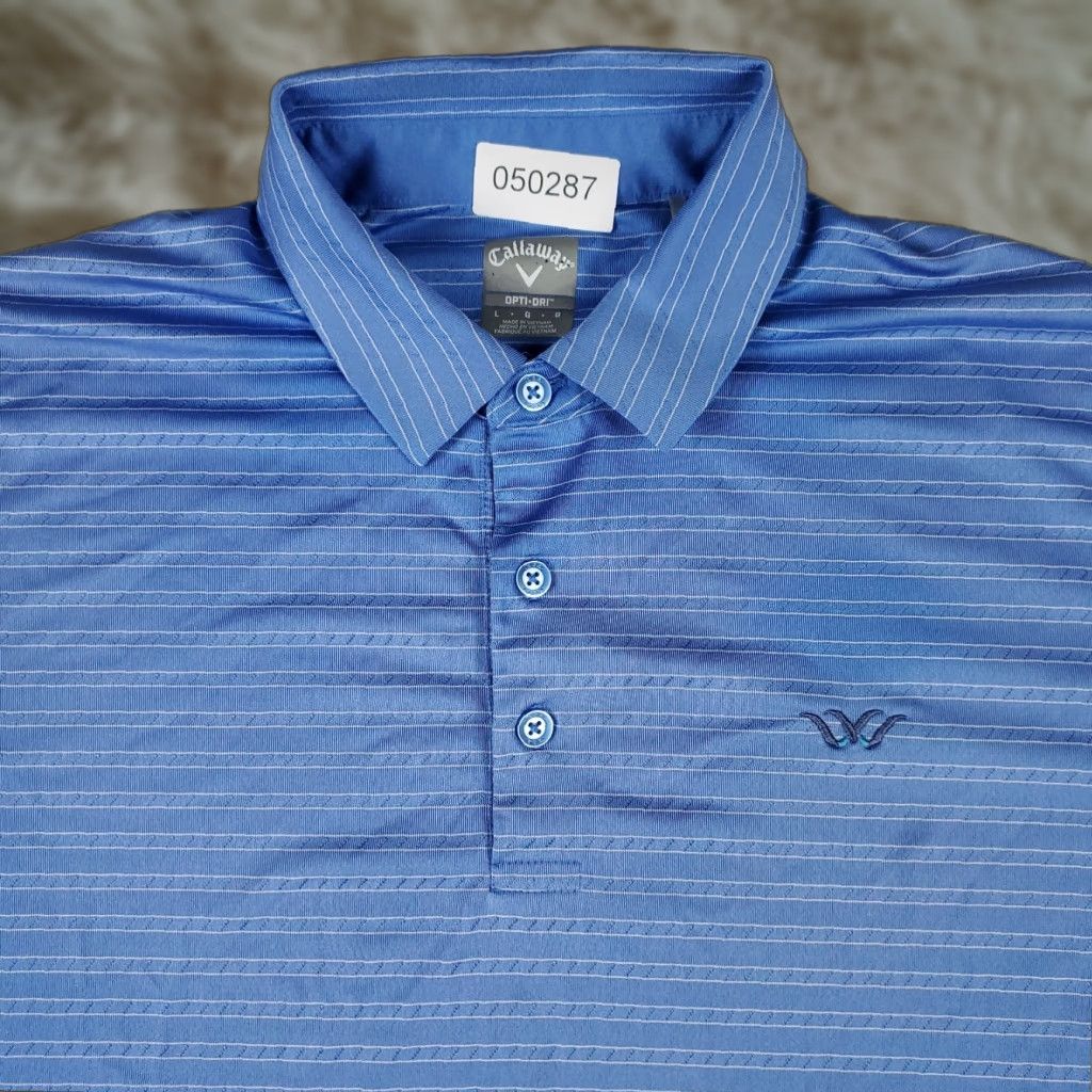 Callaway Callaway Polo Shirt Mens Large Blue Striped Opti Dri Fit Golf Short Sleeve Polo Shirt Mens Large Blue Striped Opti Dri Fit Golf Short Sleeve Size US L / EU 52-54 / 3 - 1 Thumbnail