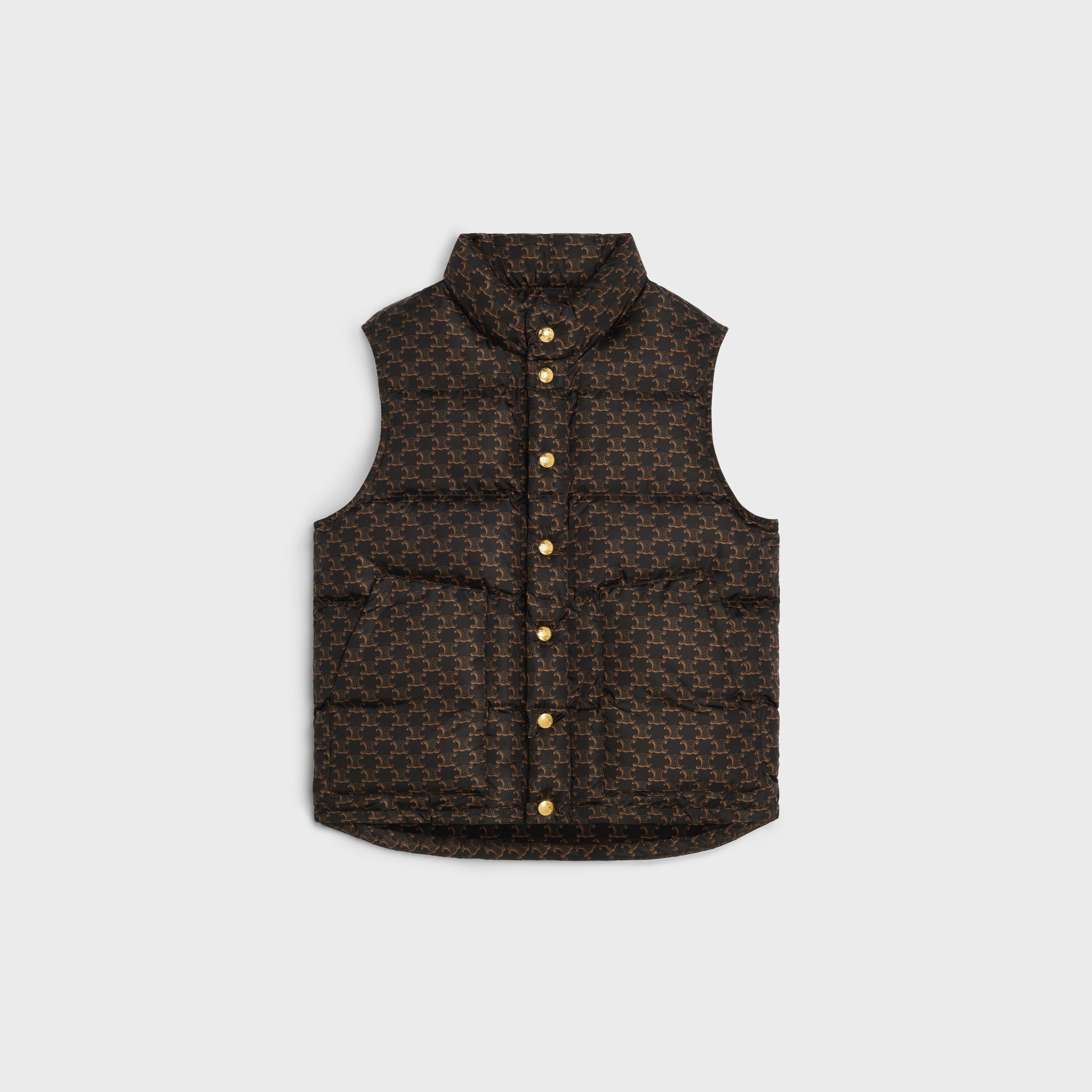 quilted vest in monogram nylon