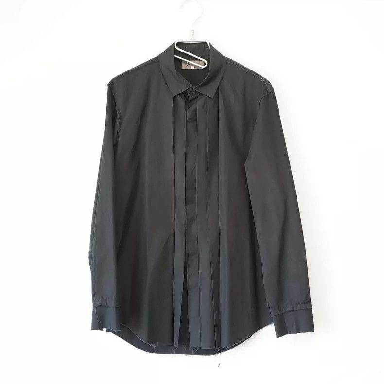 Yohji Yamamoto Yohji Yamamoto11AW Multi Placket Black Shirt 2503-Nextarrow Size US M / EU 48-50 / 2 - 1 Thumbnail