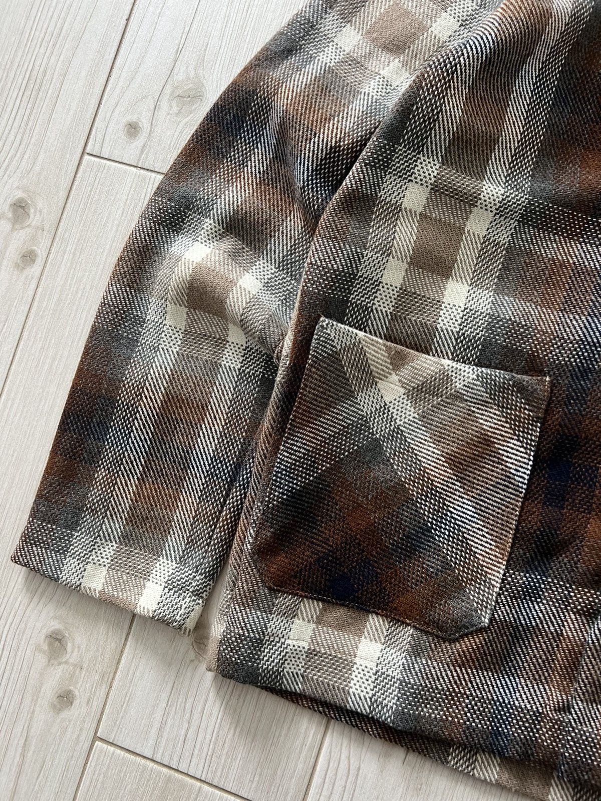 Folk Folk Mens Checkered Thomas Woven Overshirt Jacket Soft Y2K Size US M / EU 48-50 / 2 - 6 Thumbnail