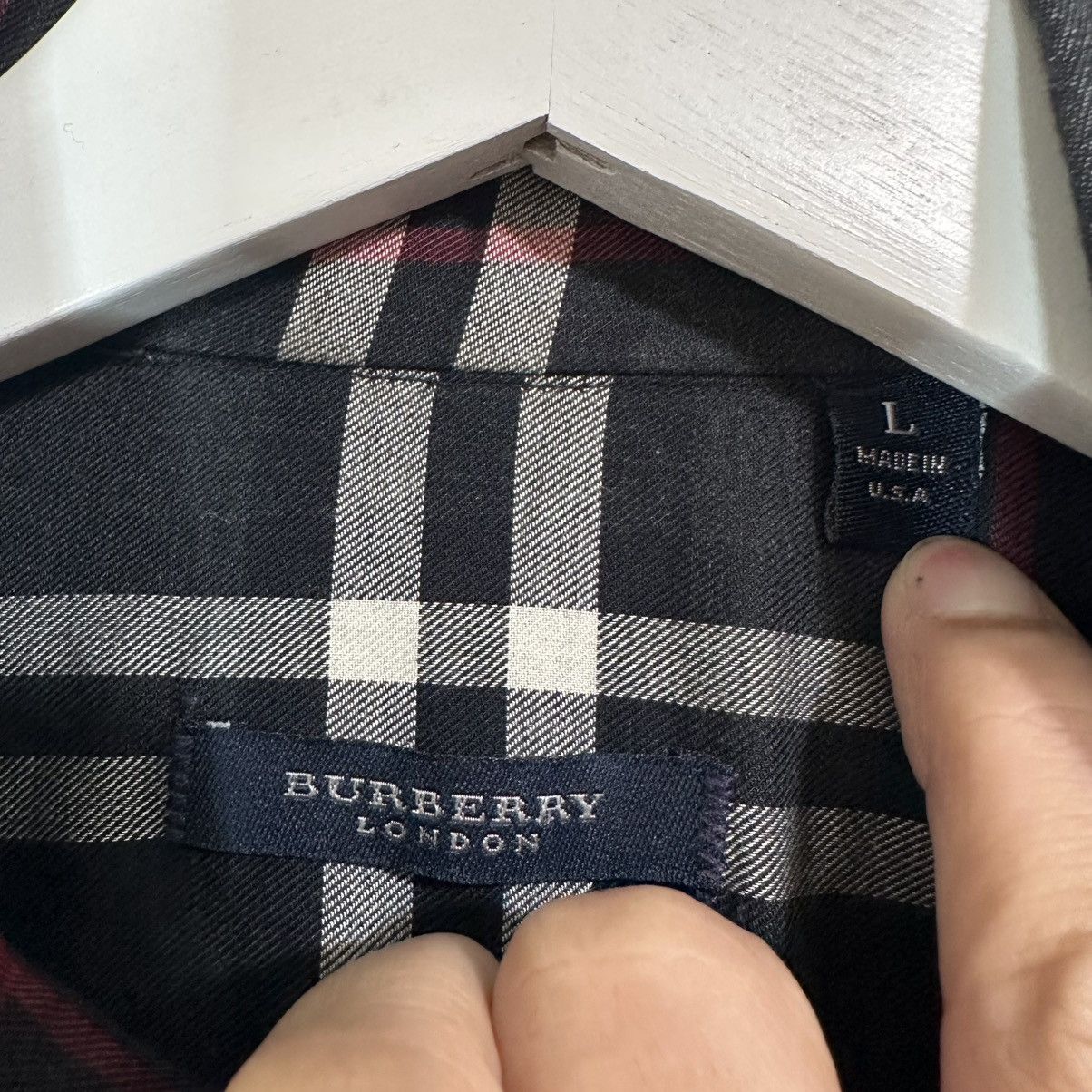 Burberry Burberry Black Denim Button Down Shirt Size US L / EU 52-54 / 3 - 5 Thumbnail