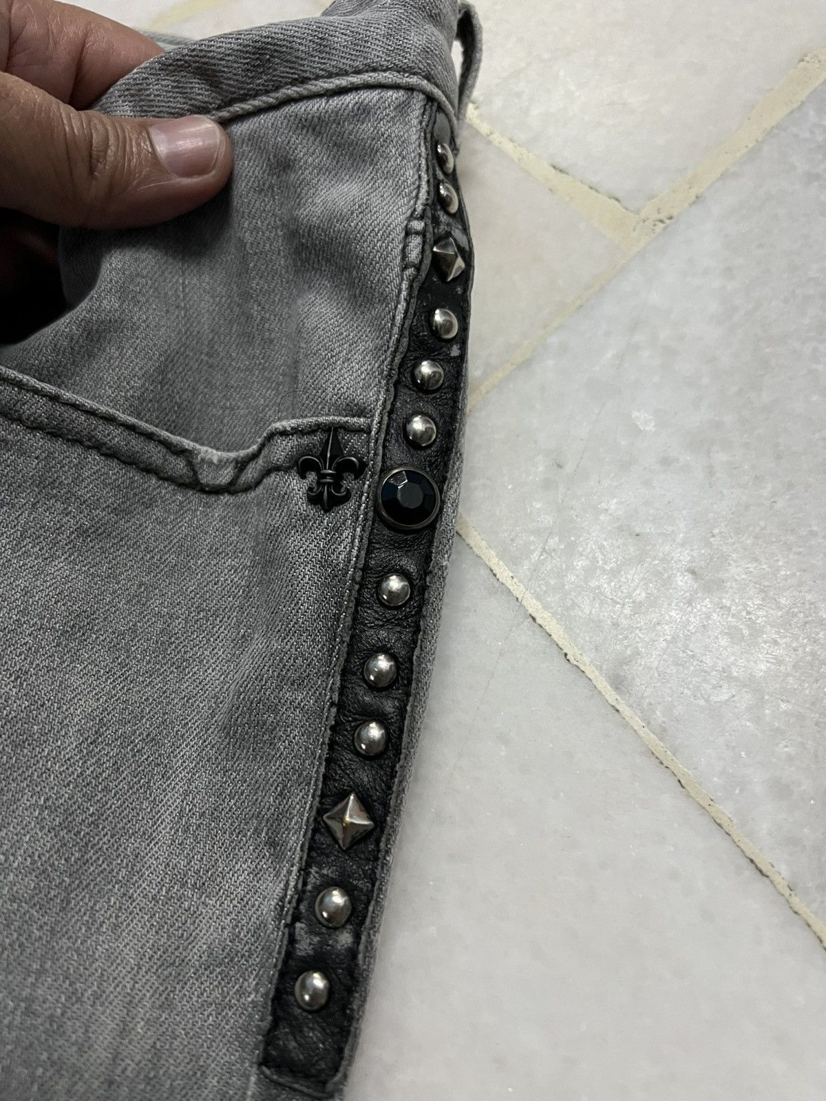 If Six Was Nine × Japanese Brand × Vintage CUSTOM CULTURE DISTRESS JEANS Size US 29 - 8 Thumbnail