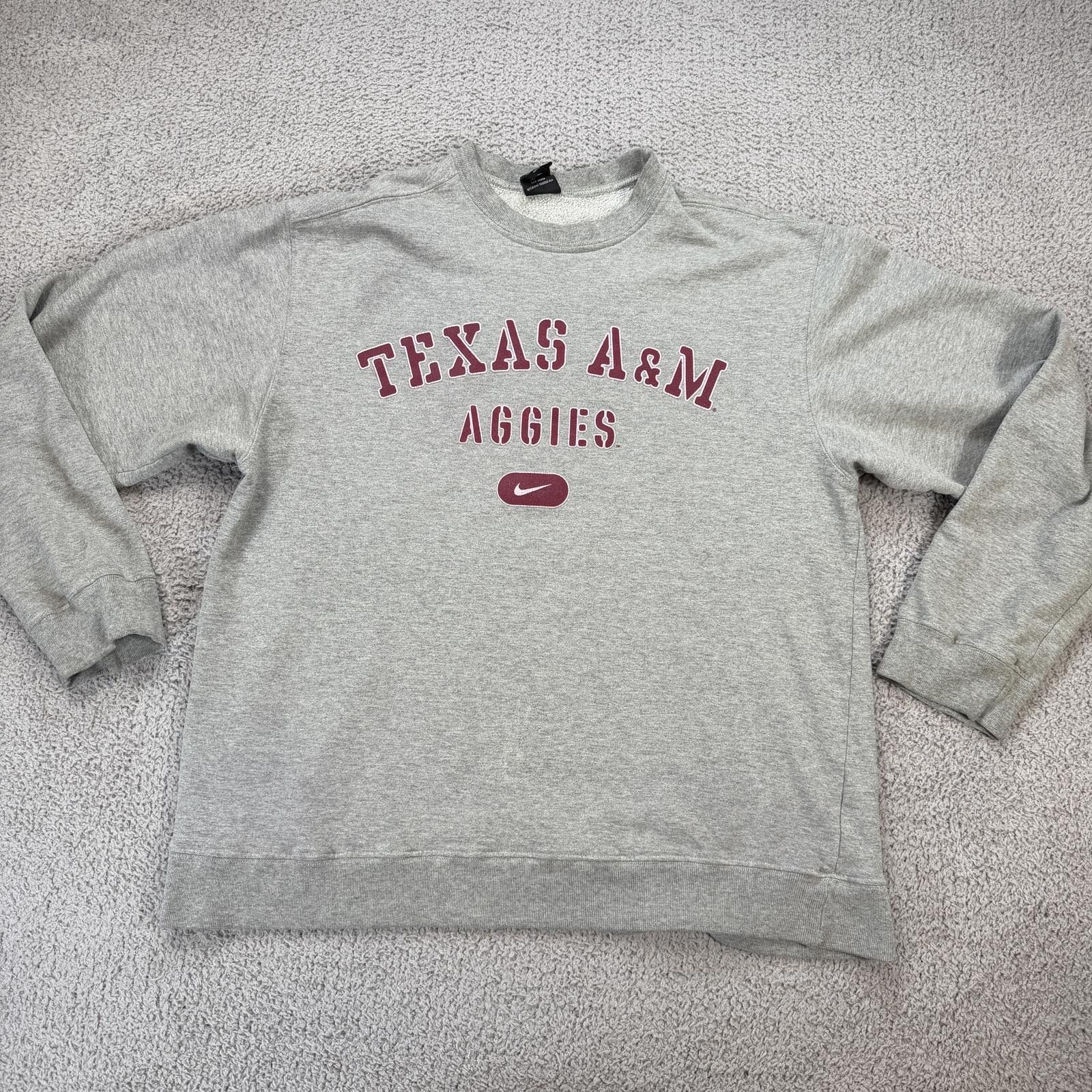 Nike Vintage 1999 Texas A&M Aggies Nike Team Crewneck Sweatshirt Size US L / EU 52-54 / 3 - 1 Thumbnail