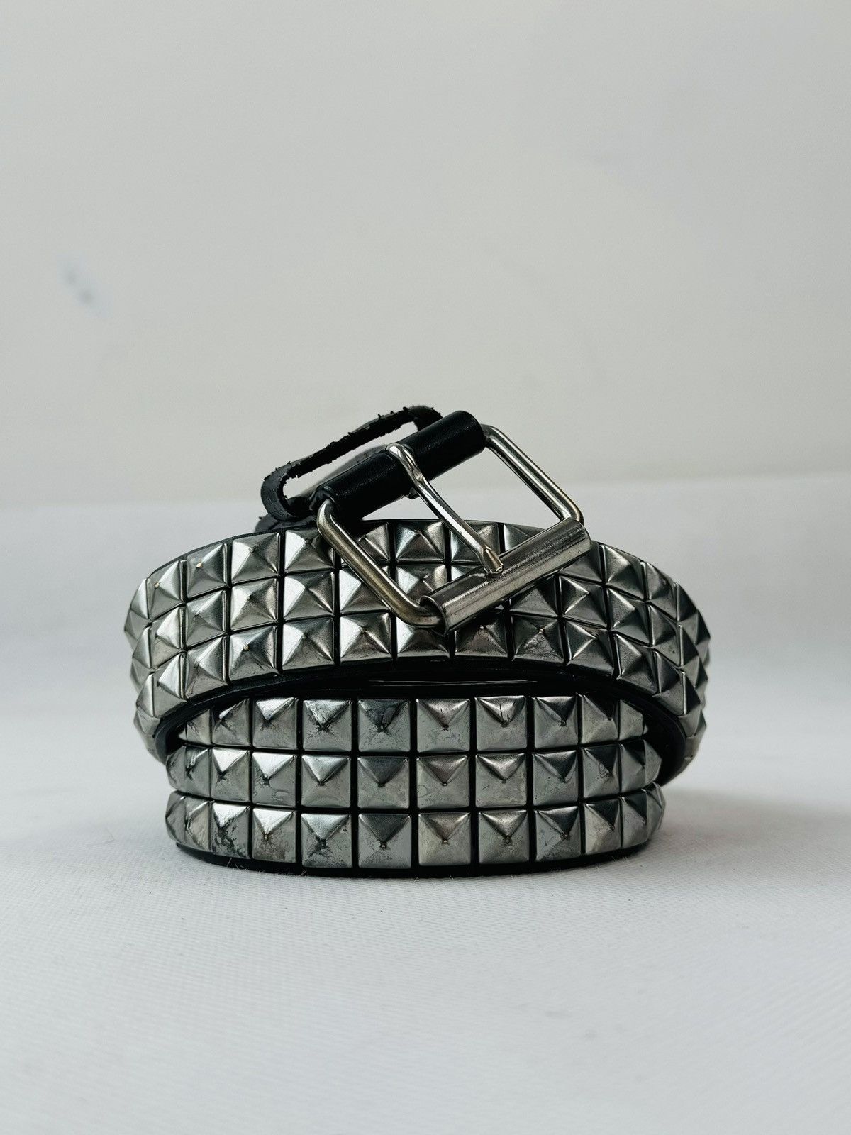 Hysteric Glamour Vintage Belts Y2K Rhinestones Punk leather belt Japanese Size 34 - 19 Thumbnail