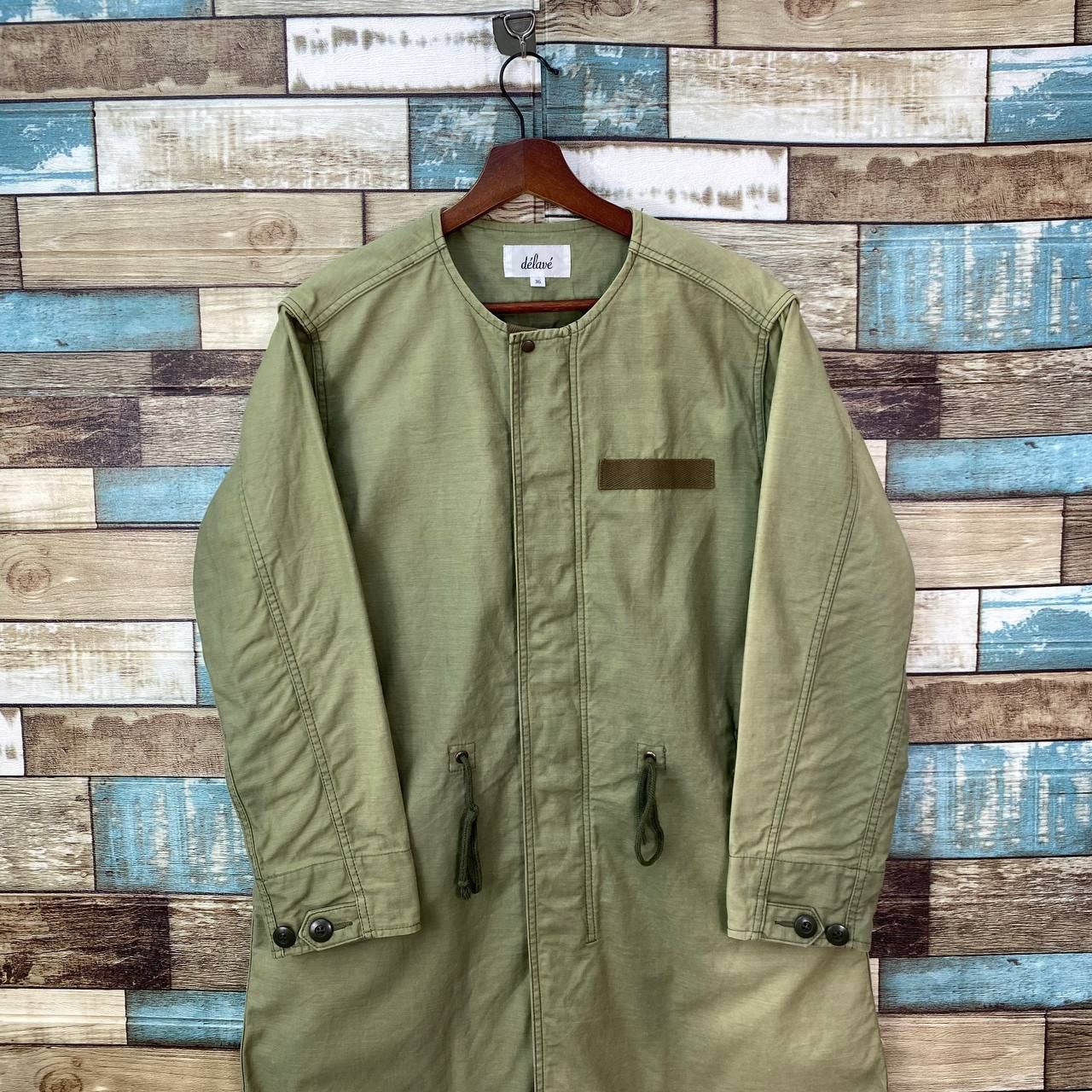 Japanese Brand DE'LAVE JAPAN PARKA FADED GREEN MILITARY ROUNDNECK COLLAR Size US S / EU 44-46 / 1 - 2 Thumbnail