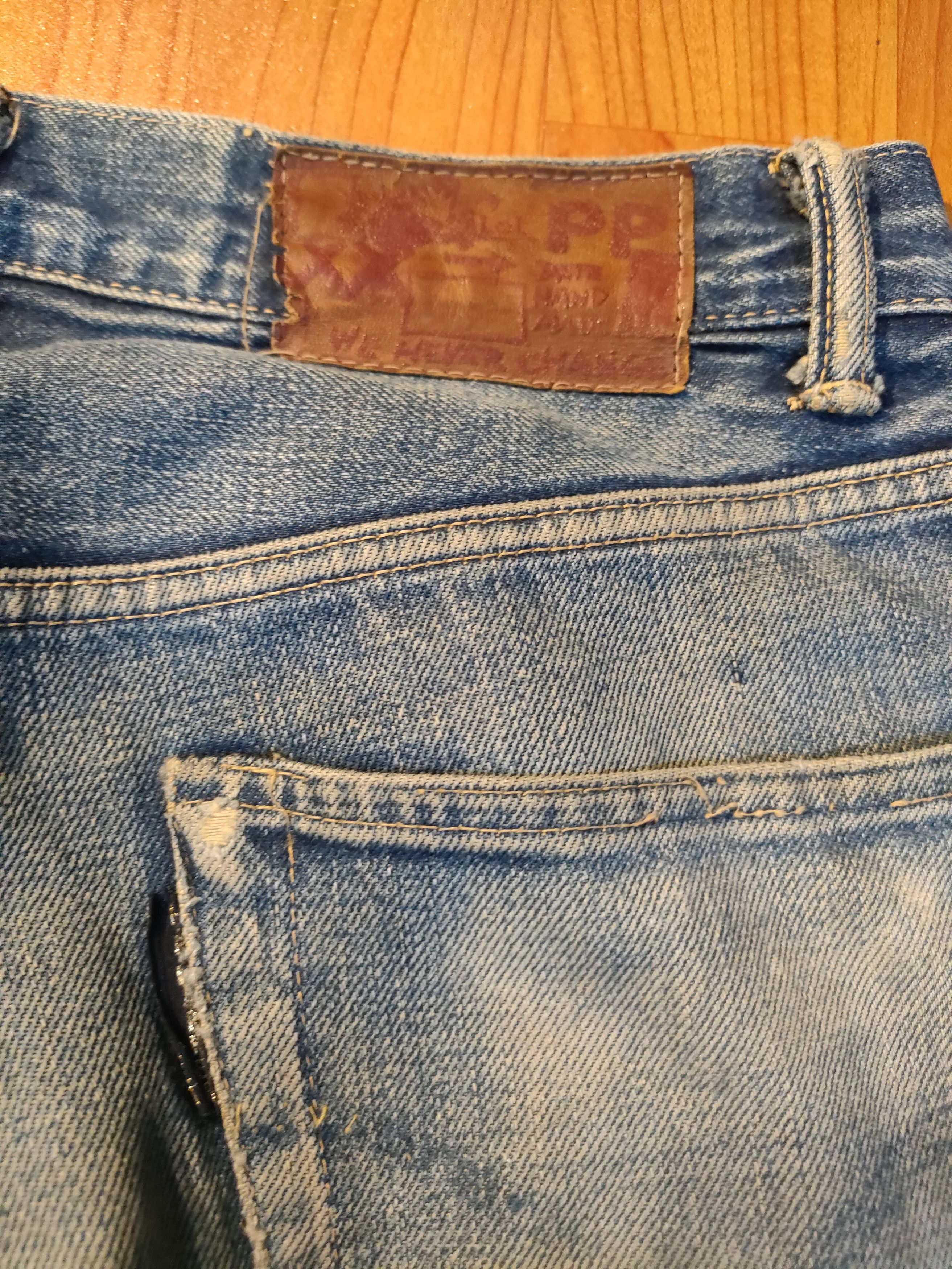 Japanese Brand Distressed H.R Market Selvedge Jeans Size US 33 - 3 Thumbnail