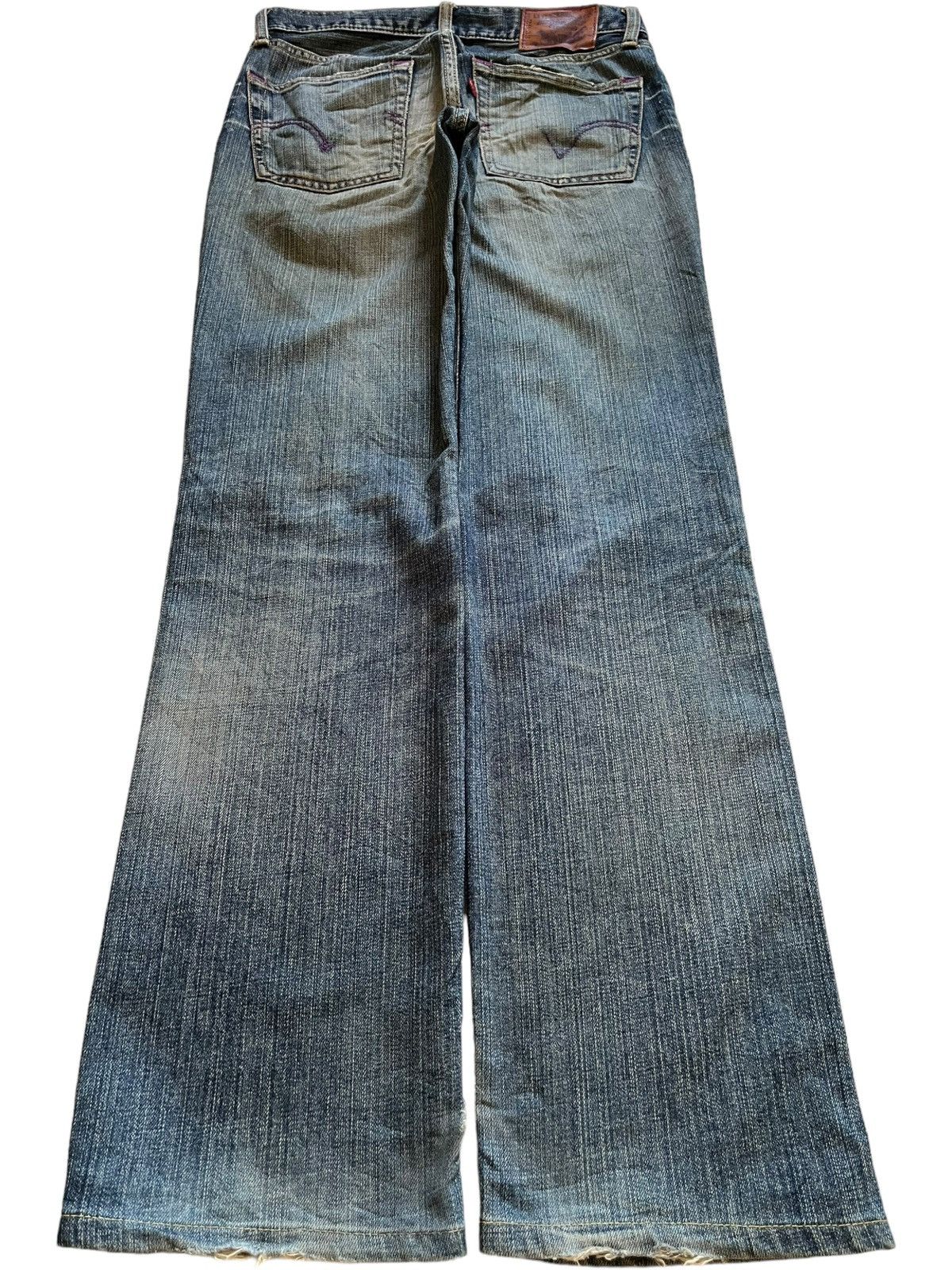 Levi's × Levi's Vintage Clothing Vintage 90s Levis 502 Mud Wash Distressed Loose Jeans Size US 31 - 2 Thumbnail