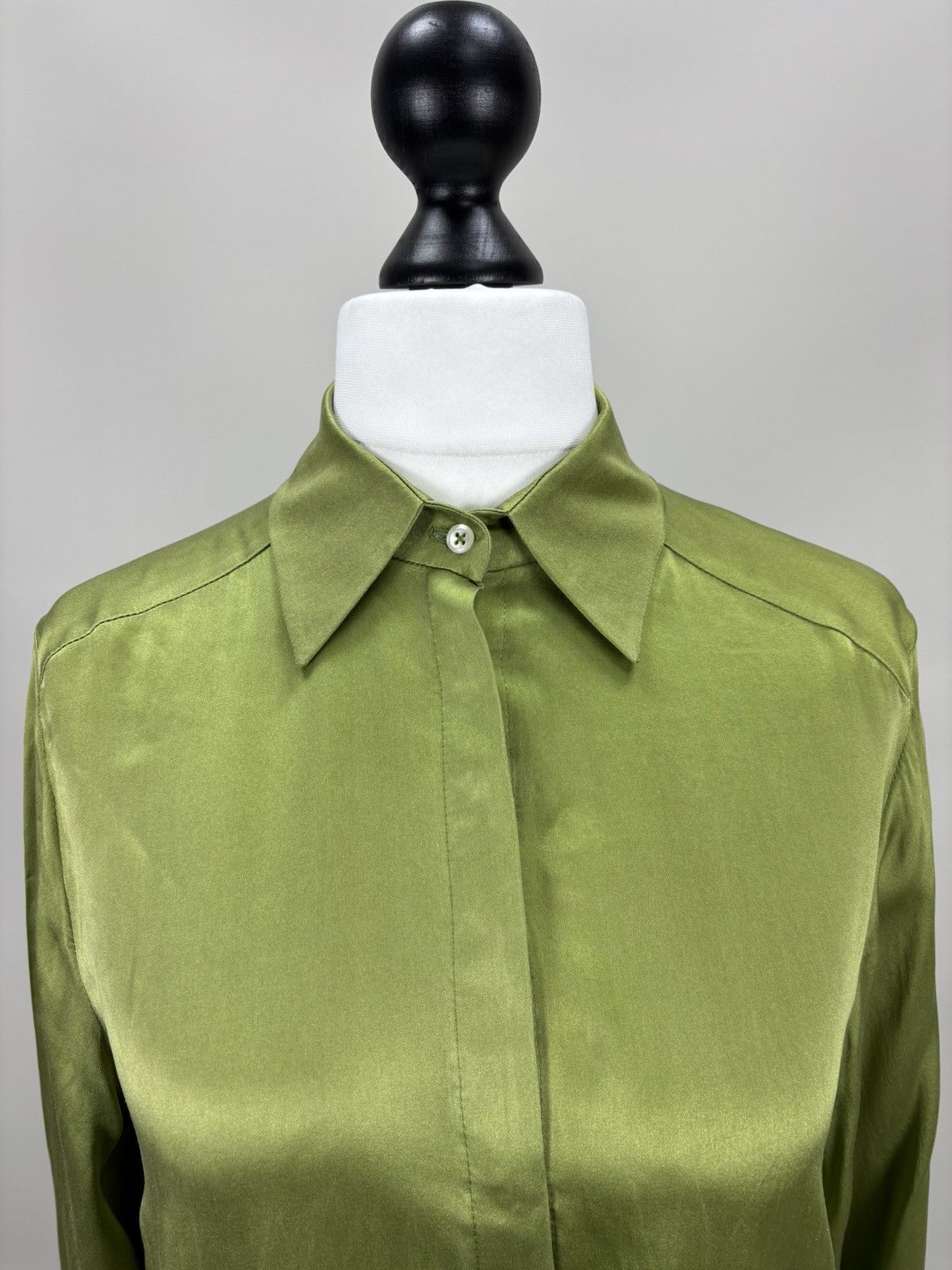 Miu Miu Womens blouse Miu Miu Size 40 Color Green Size S / US 4 / IT 40 - 3 Thumbnail