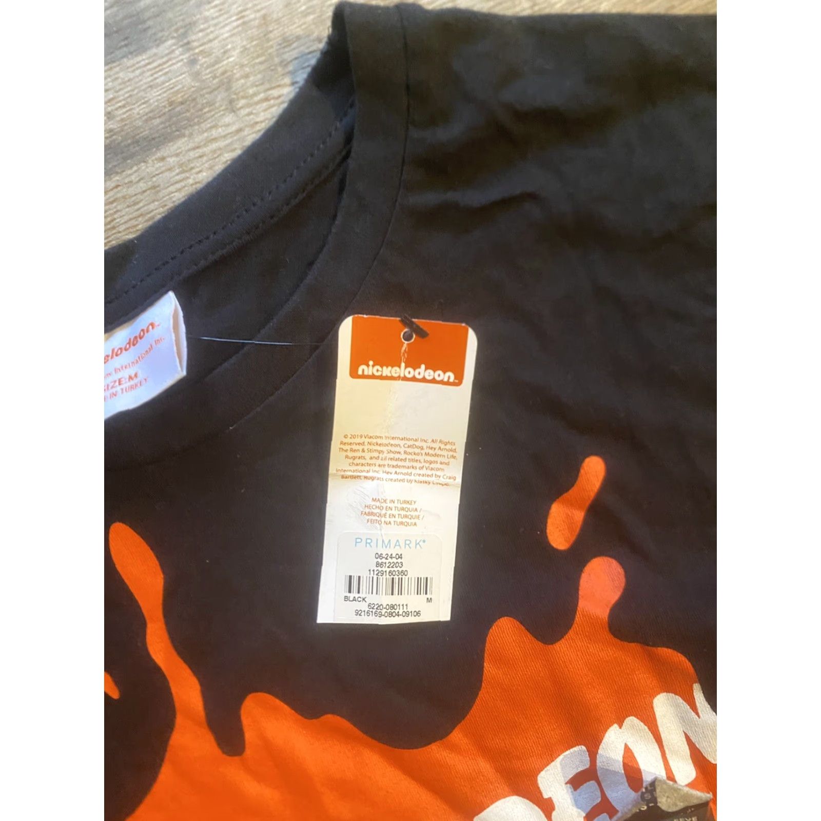 Nickelodeon New Nickelodeon Black shirt short sleeve splatter 2019 Cotton Size US M / EU 48-50 / 2 - 5 Thumbnail