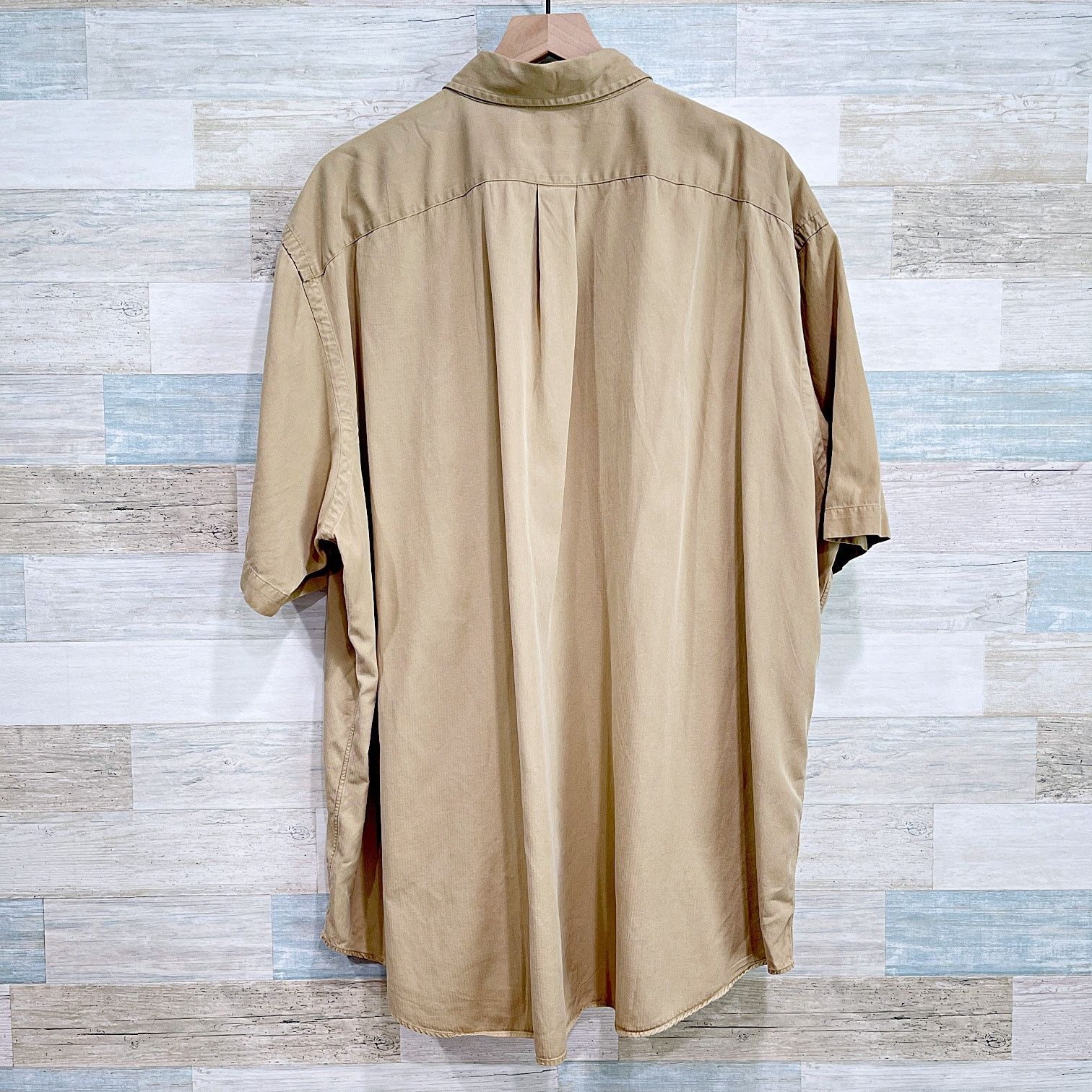 Ralph Lauren Ralph Lauren Vintage Silk Blend Shirt Tan Mens 2XB 2X Big Size US XXL / EU 58 / 5 - 3 Thumbnail