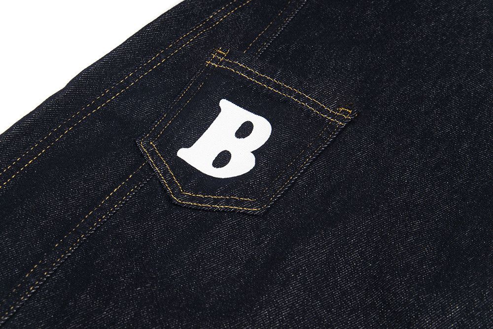 Japanese Brand American-style men's lettered wide-leg curved jeans Size US 32 / EU 48 - 4 Thumbnail