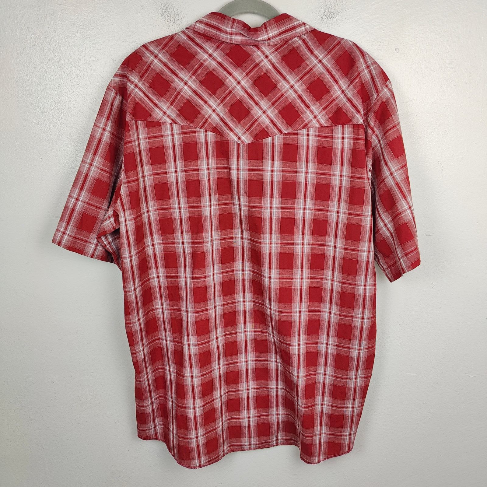 Wrangler Vintage Wrangler Pearl Snap Button Shirt Men XLT Red Size US XL / EU 56 / 4 - 3 Thumbnail