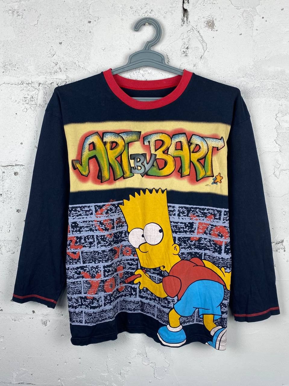 The Simpsons × Vintage 2006 THE SIMPSONS VINTAGE „ART BY BART” SKATE Y2K TEE Size US S / EU 44-46 / 1 - 1 Thumbnail