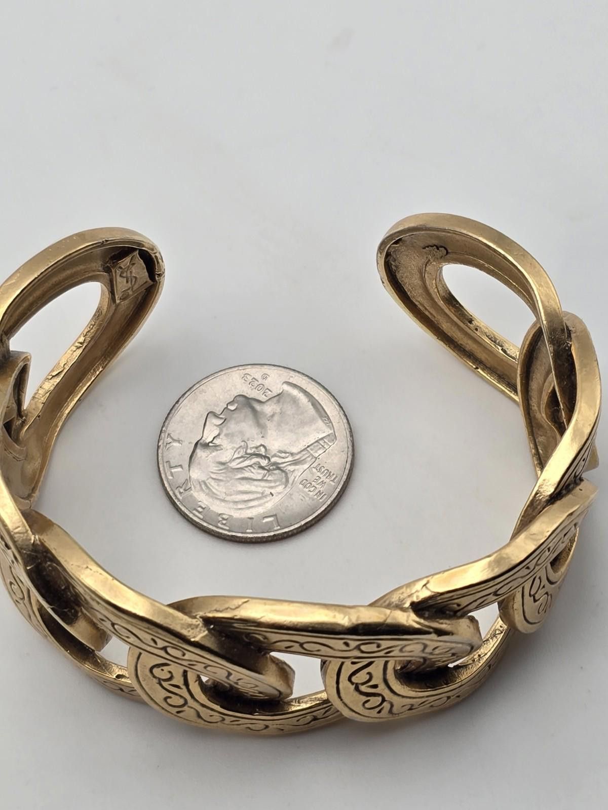 Yves Saint Laurent Yves Saunt Laurent Golden Loop Bangle Size ONE SIZE - 6 Thumbnail