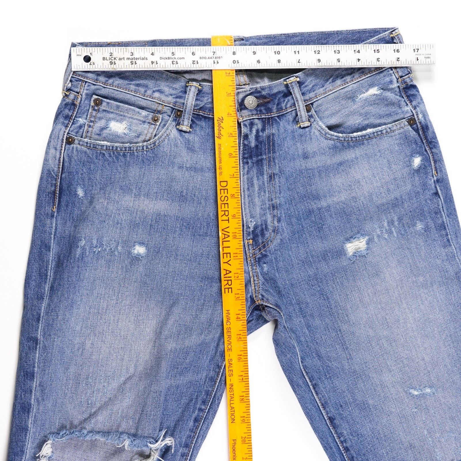 Levi's Levi Strauss 541 Denim Jean Straight Wide Cutoff Short 33x34 Size US 33 - 2 Thumbnail