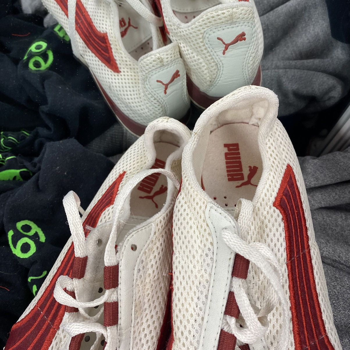 Puma PUMA Y2K LIKE SPEEDCAT WHITE/RED SNEAKERS Size US 9 / IT 39 - 3 Thumbnail