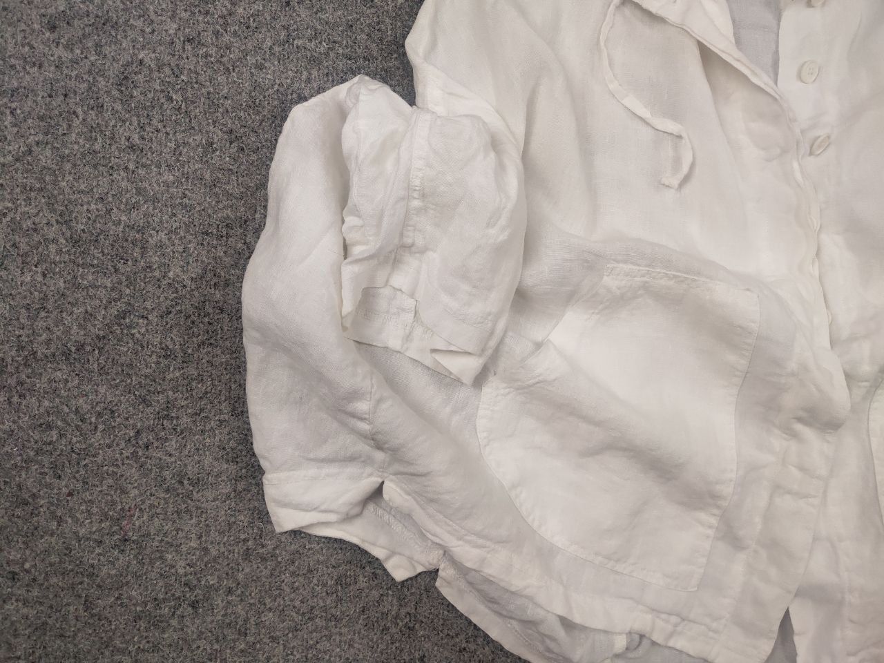 Rundholz Rundholz Asymmetric Button White linen Oversized Jacket Size M / US 6-8 / IT 42-44 - 8 Thumbnail