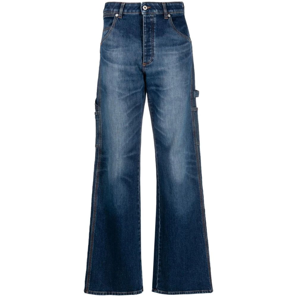 Heron Preston Heron Preston BLUE Denim - Wide-Leg Jeans Size 27" / US 4 / IT 40 - 1 Thumbnail