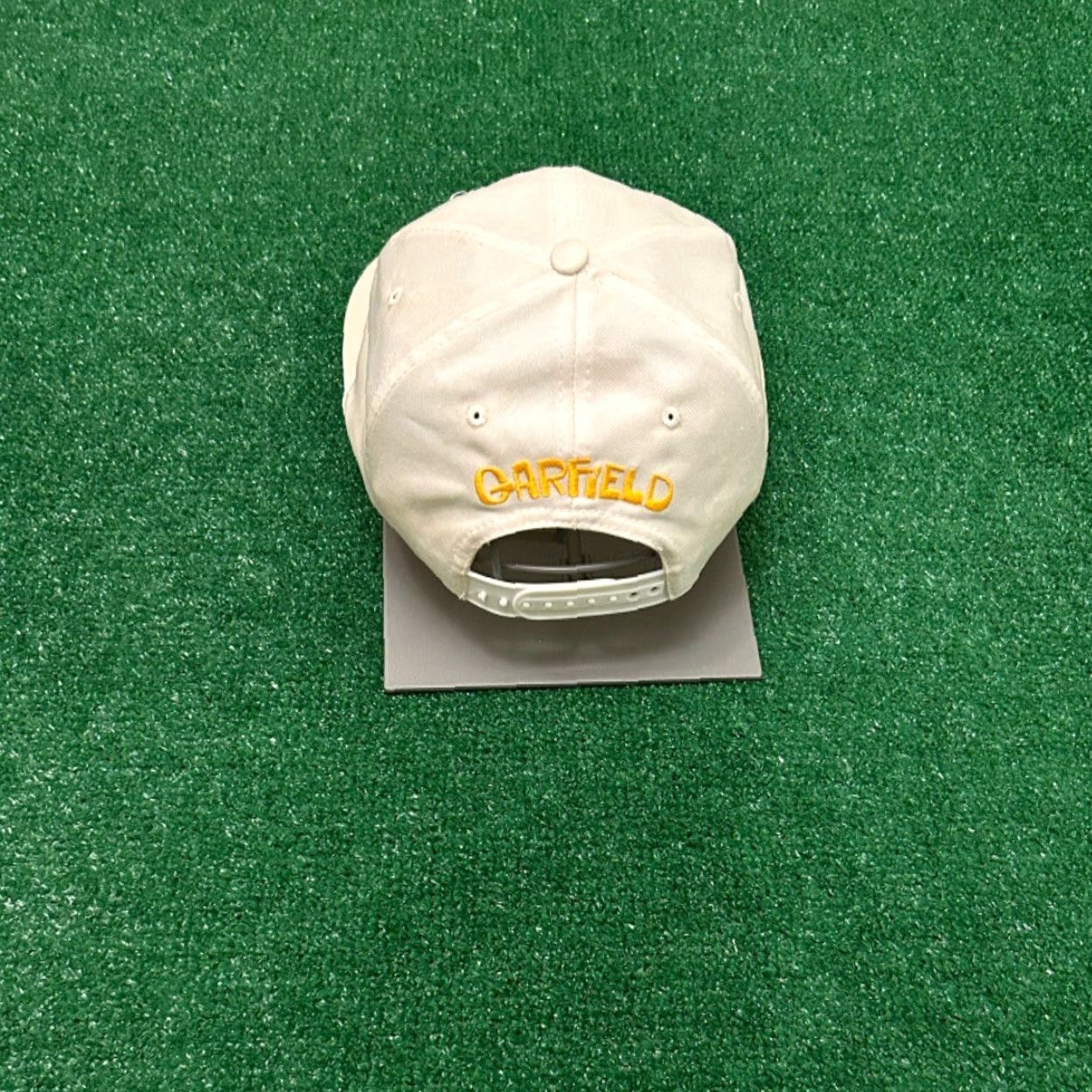 Logo 7 VINTAGE Garfield Cartoon Logo TV Network VTG SnapBack Hat Adult White Men's One Size Adjustable 90s 80s USA Cartoon Nets Size ONE SIZE - 2 Thumbnail