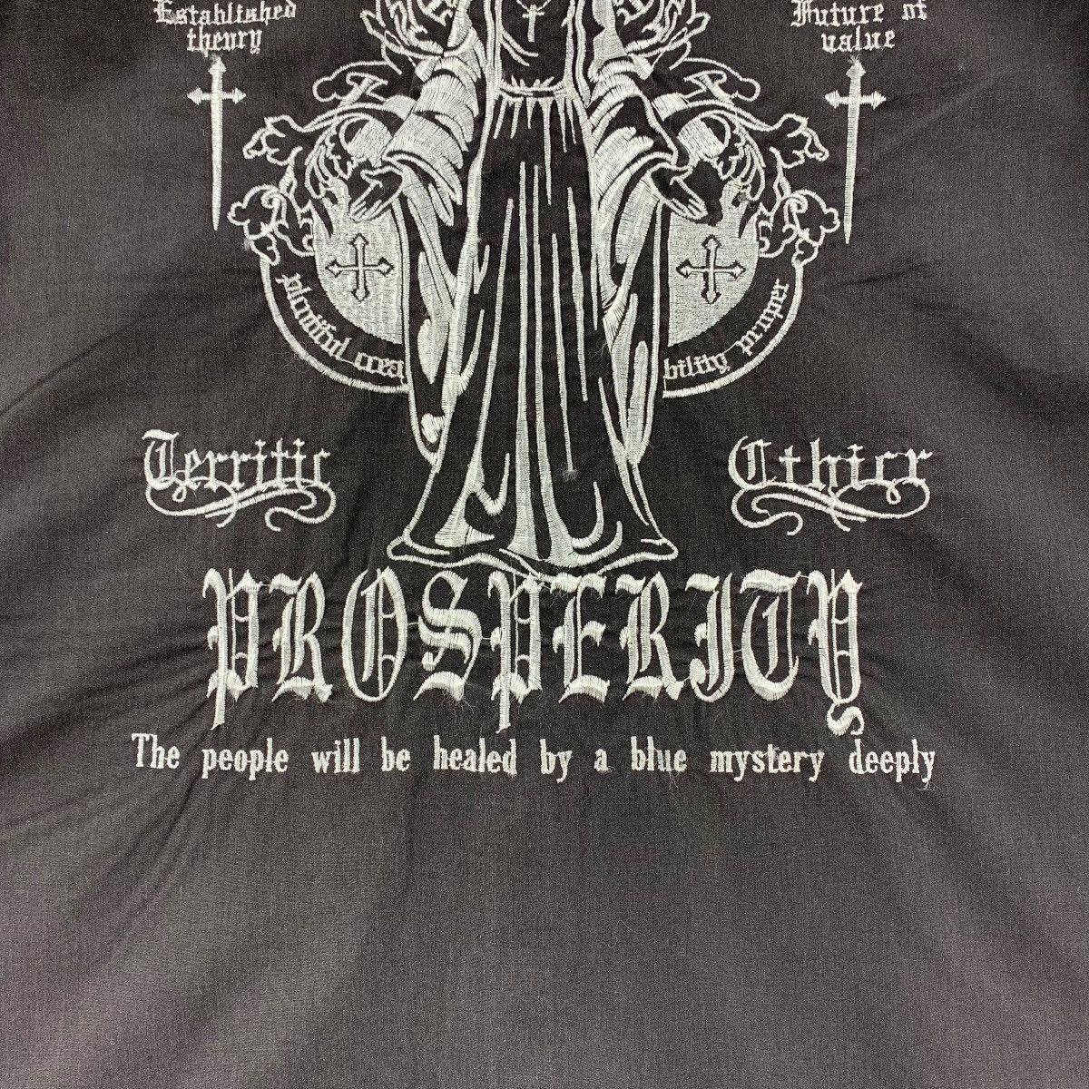 Japanese Brand × Seditionaries ANDRE MALROUR Back hit embroidery cross design black shirt Size US M / EU 48-50 / 2 - 10 Thumbnail