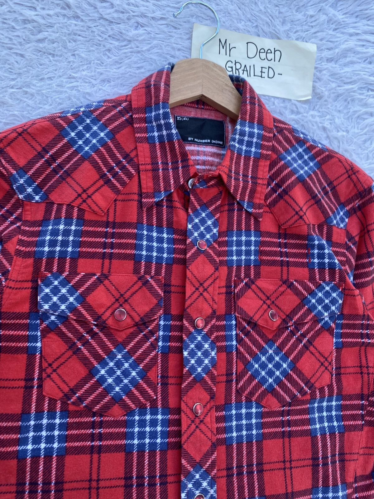 Number (N)ine Rare Number Nine Checkered Flannel Shirt Size US S / EU 44-46 / 1 - 10 Thumbnail